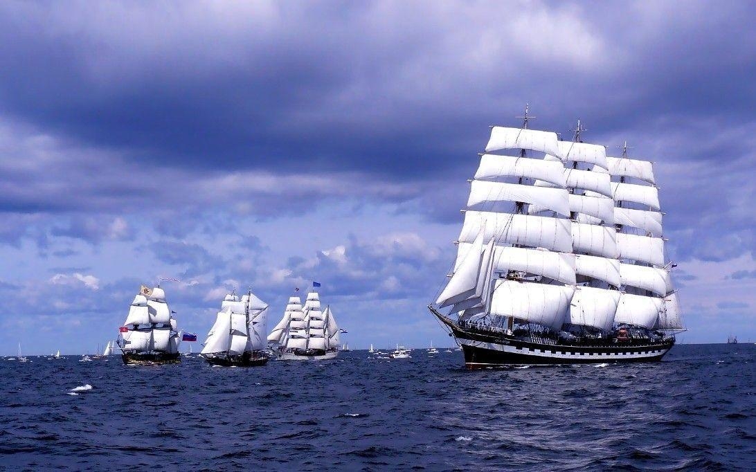 1100x690 clicswallpaper: Kruzenshtern tall ship wallpaper 3, Desktop