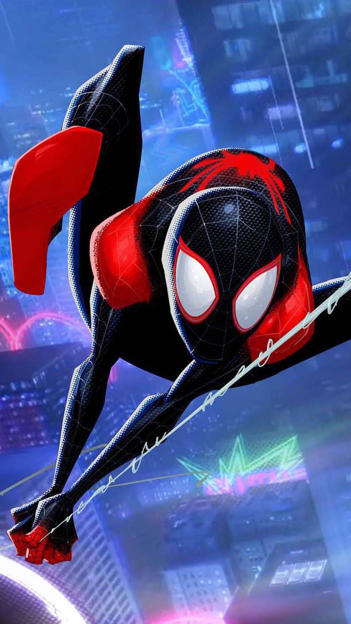 1440x2560 Spiderman: Into The Spiderverse Wallpaper. Spiderman, Ultimate spiderman, Marvel comics wallpaper, Phone