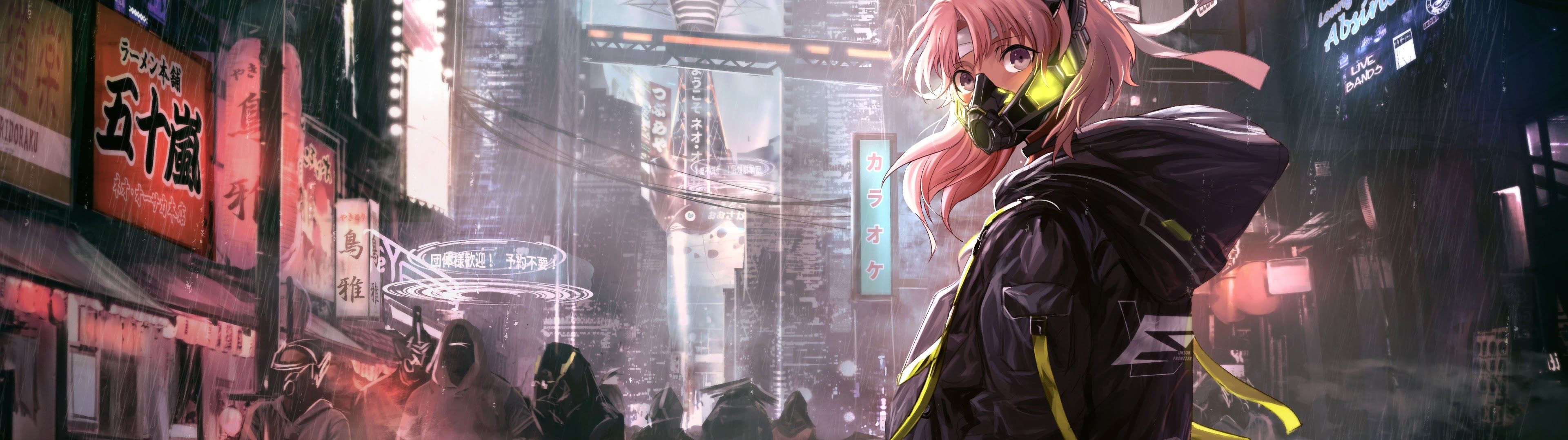 3840x1080 Anime Dual Monitor Wallpaper HD Free download, Dual Screen