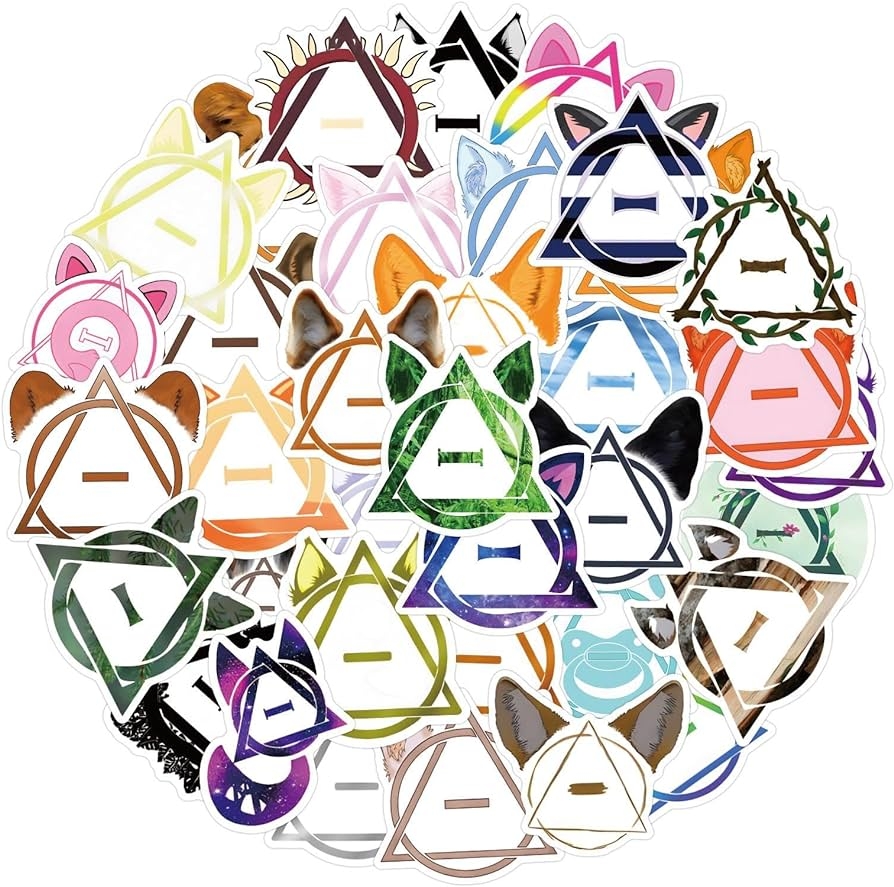 900x890 50pcs Therian Symbol Stickers Cool, Desktop