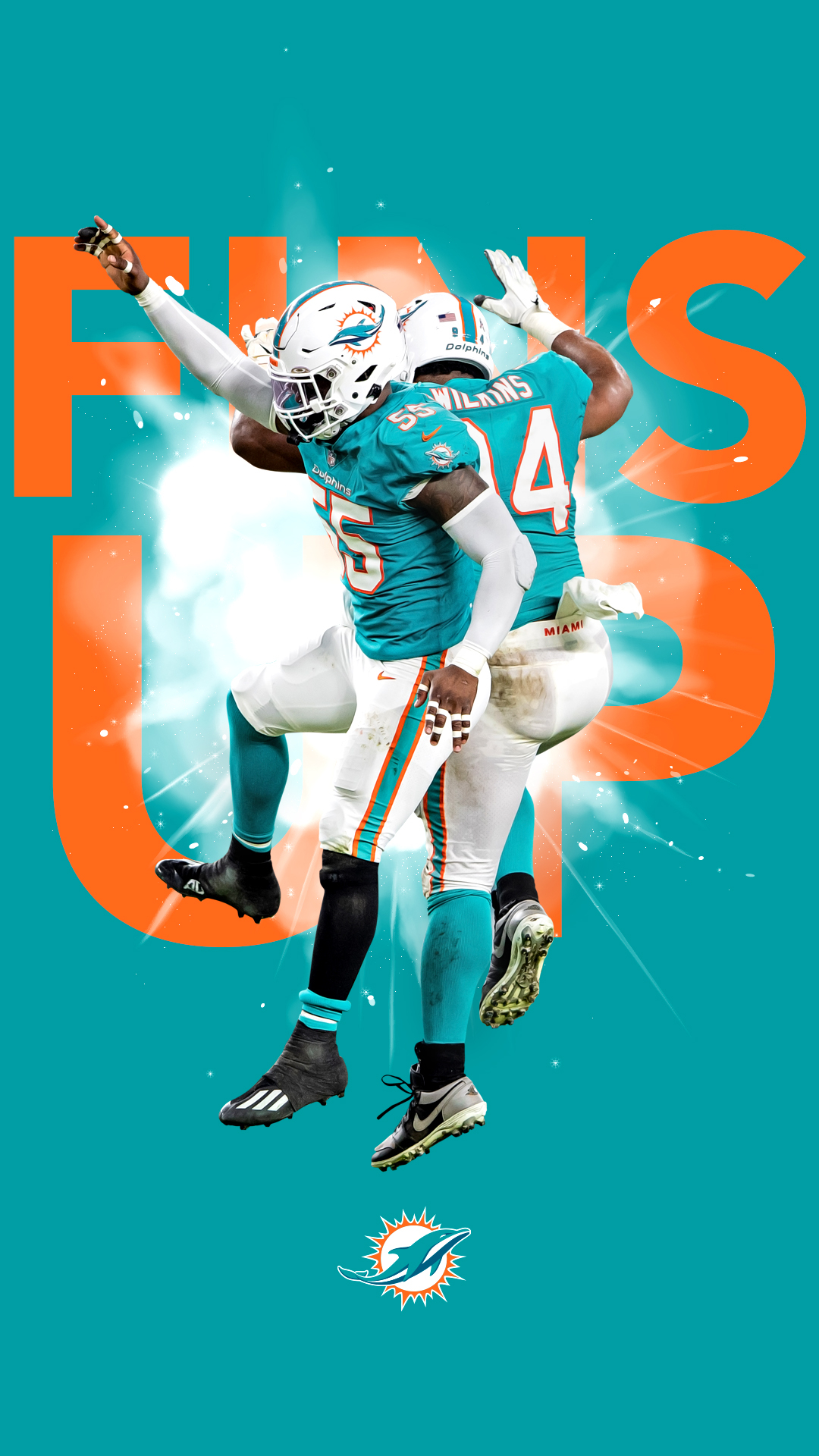 1080x1920 Free download Dolphins Wallpaper Miami Dolphins dolphinscom [] for your Desktop, Mobile & Tablet. Explore Miami Art Wallpaper. Miami Heat Wallpaper, Miami Beach Wallpaper, Miami Dolphin Wallpaper, Phone