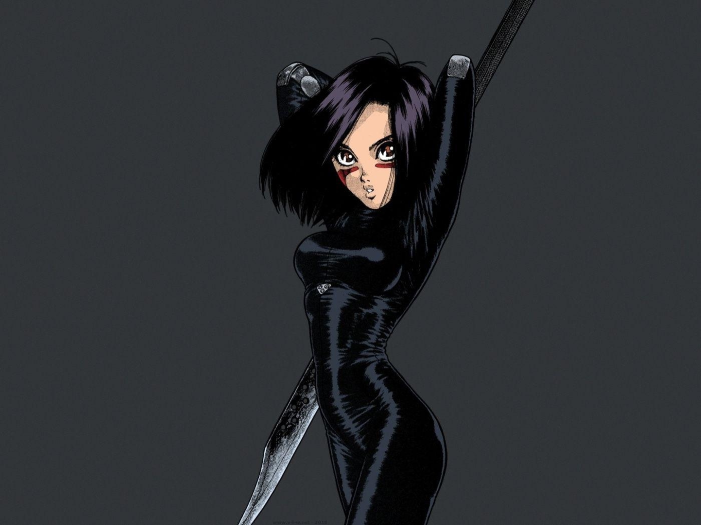 1400x1050 Download  wallpaper battle angel alita, alita, anime girl, Desktop