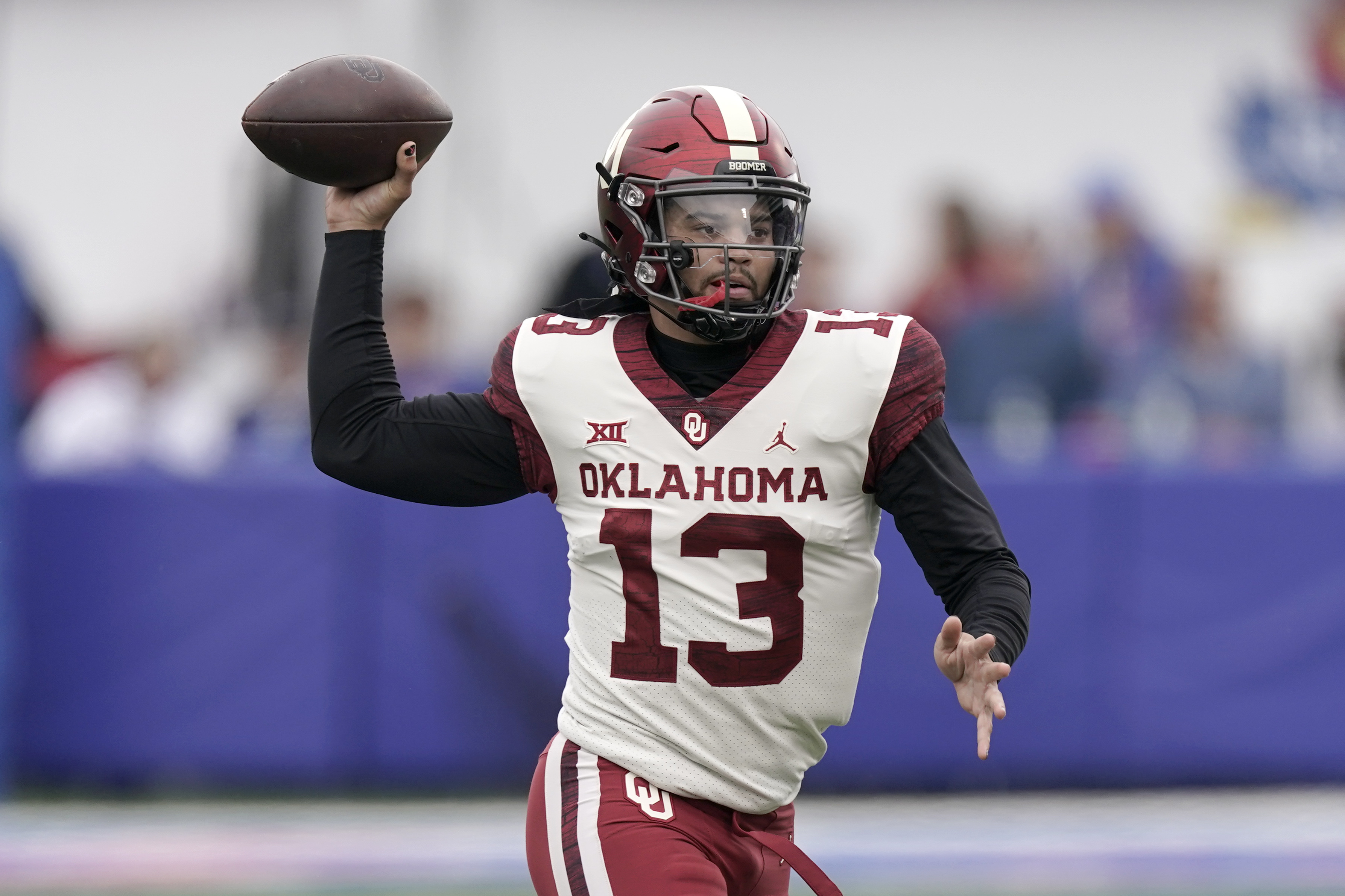 3580x2390 Caleb Williams, No. 3 Oklahoma Rally in 2nd Half to Thwart Kansas' Upset Bid. Bleacher Report. Latest News, Videos and Highlights, Desktop