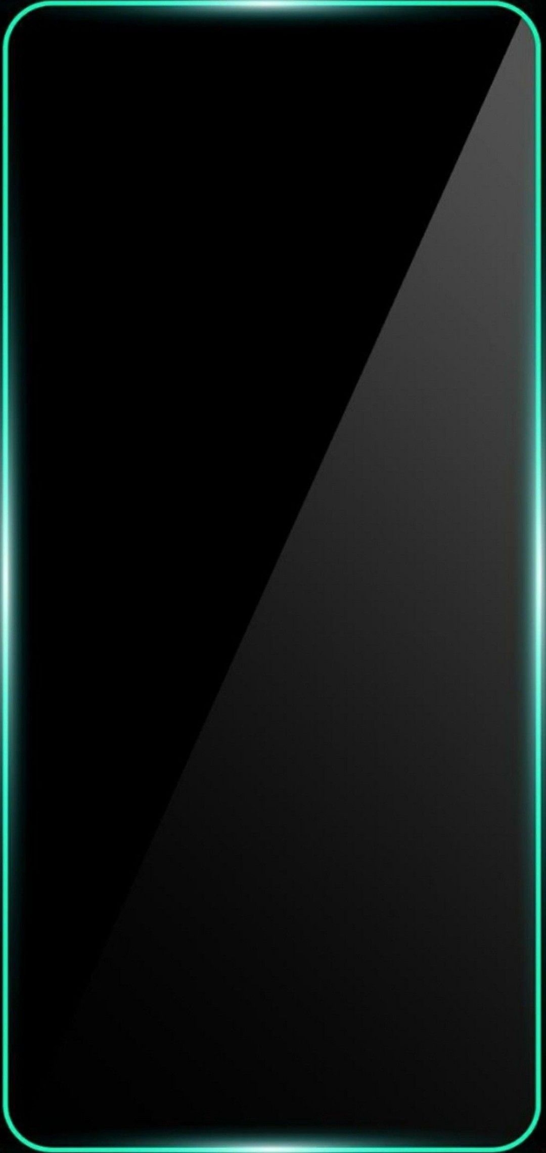 1080x2280 Green and black border line. Background phone, Phone