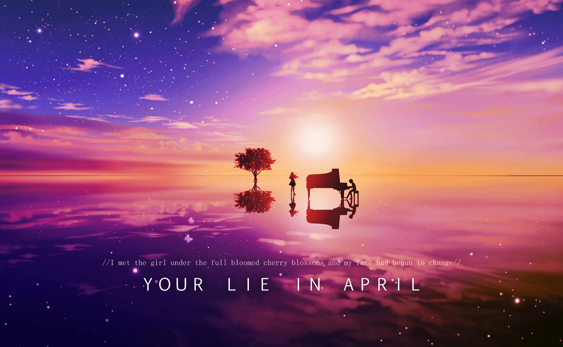 1920x1190 Your Lie In April Kousei Sunset Wallpaper, Desktop