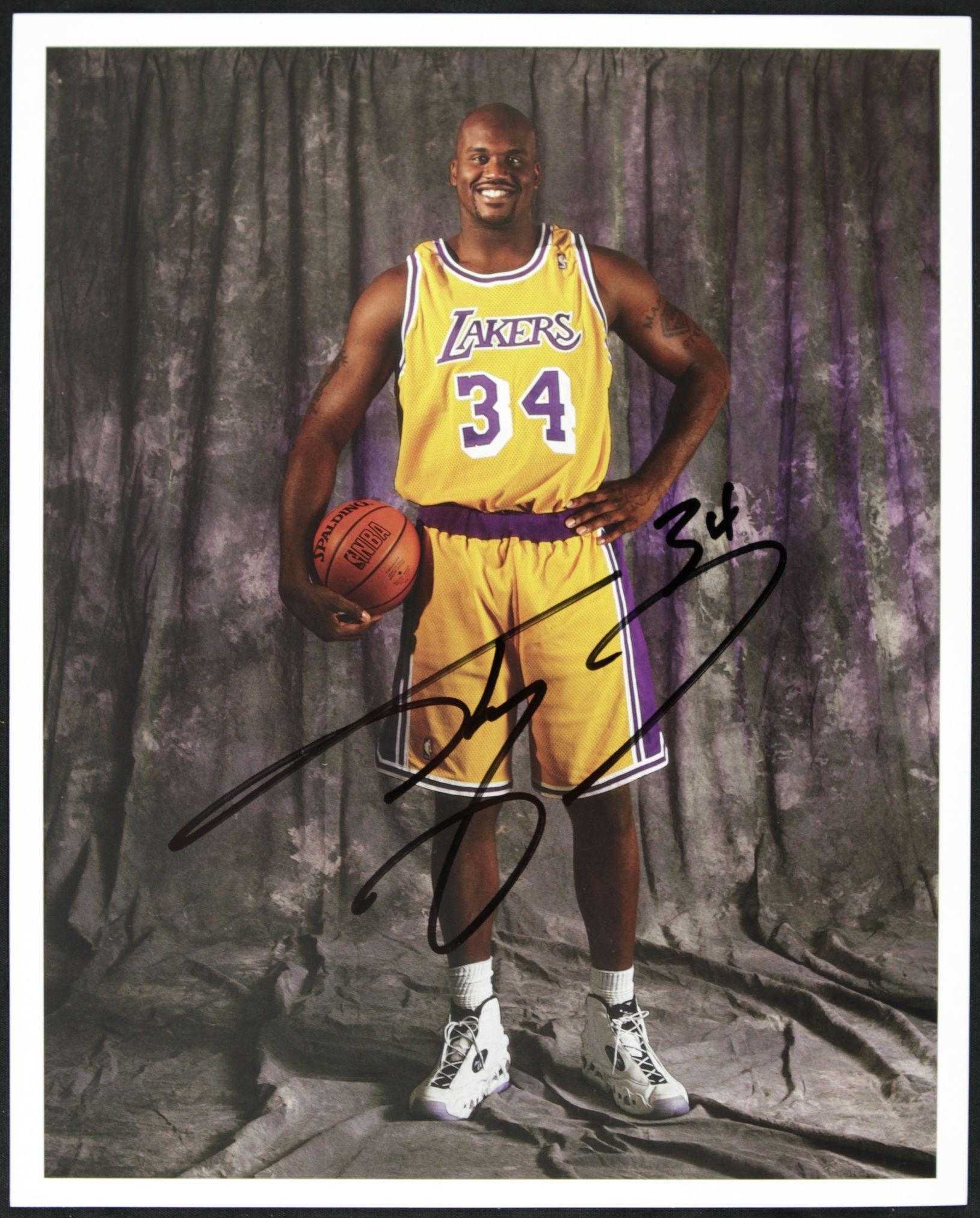 1630x2030 Lot Detail Shaquille O'Neal Los Angeles Lakers Signed 8 x, Phone