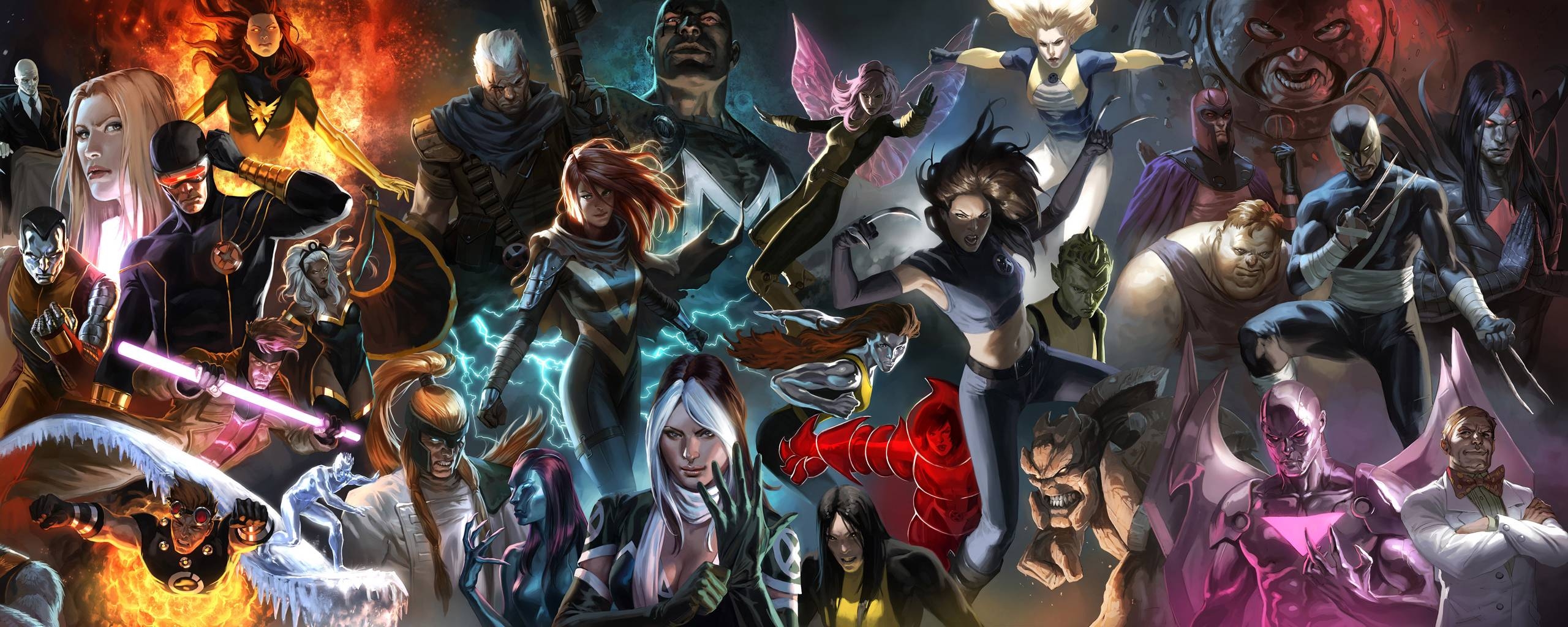 2560x1030 X Men PC Wallpaper Full HD, Dual Screen