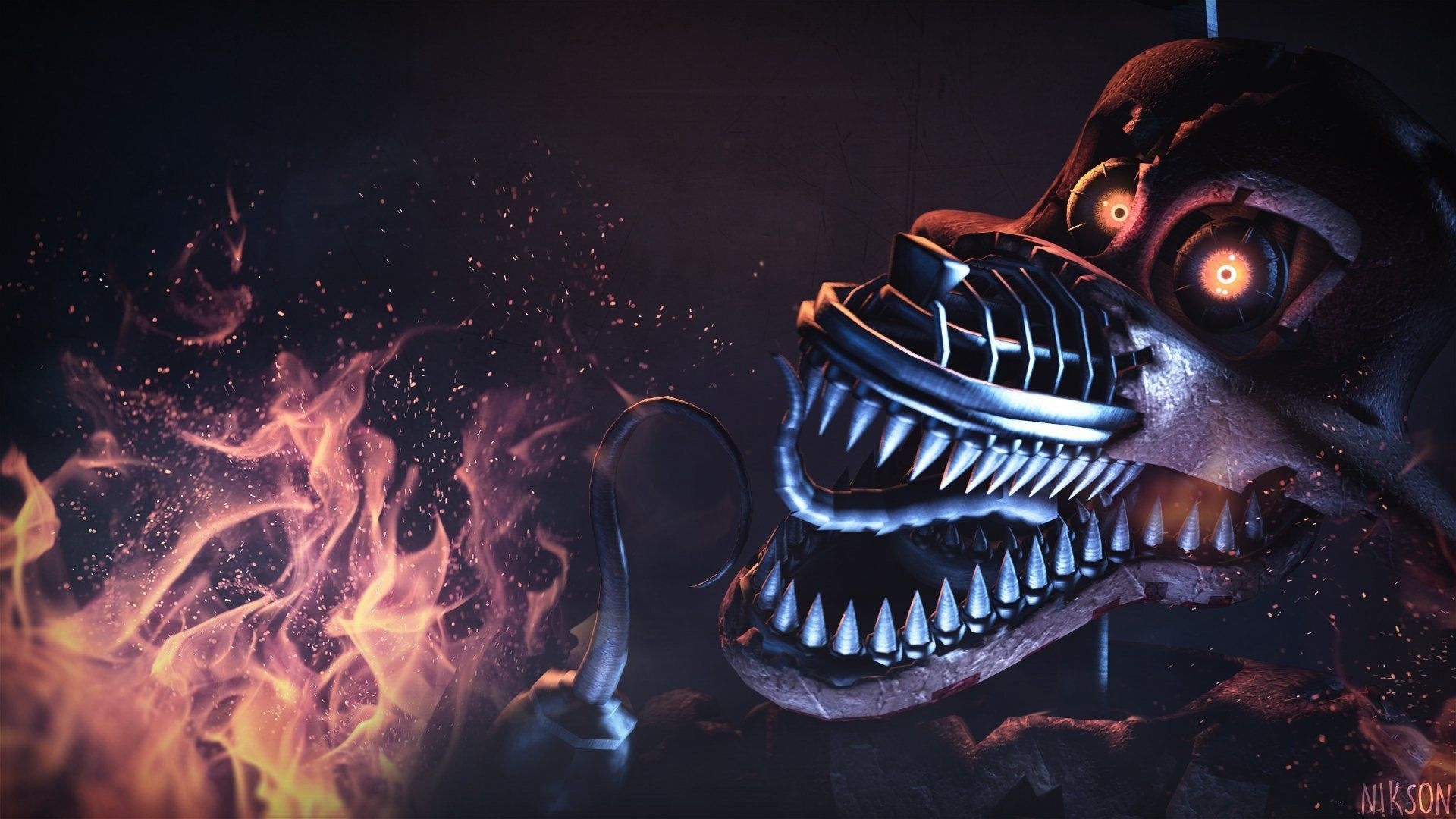 1920x1080 Nightmare Foxy Wallpaper Free Nightmare Foxy Background, Desktop