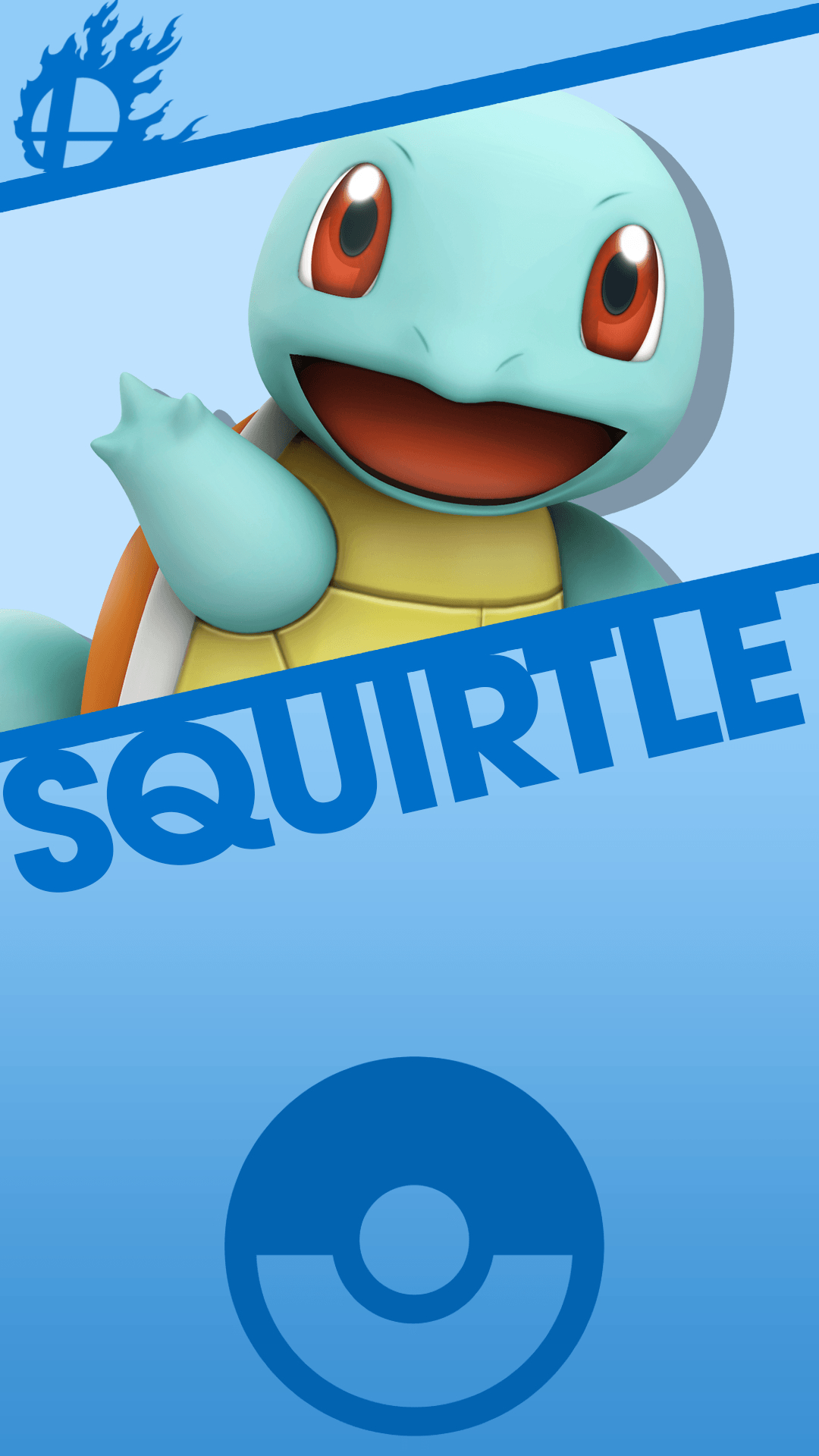 1080x1920 Squirtle Smash Phone Wallpaper, Phone