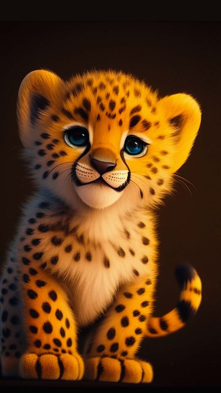 850x1500 Baby Cheetah iPhone Wallpaper HD, Phone