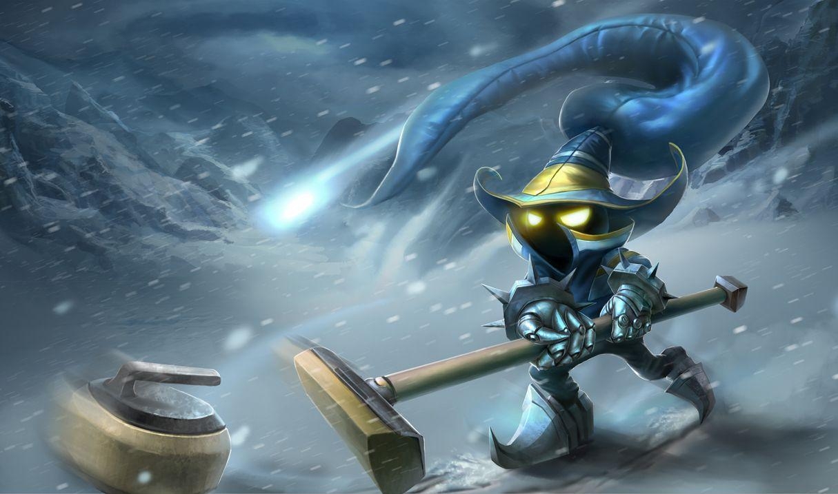 1220x720 LoL Curling Veigar Skin From Chinese Wallpaper League, Desktop