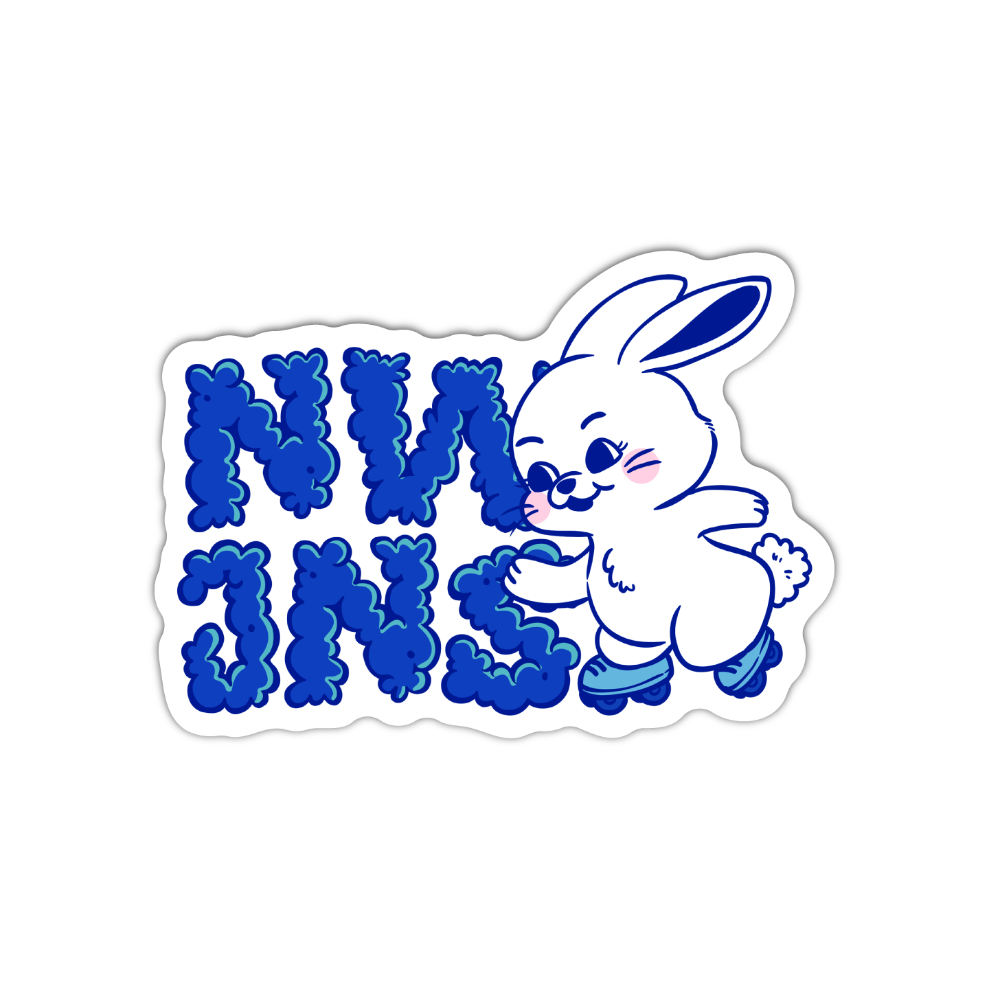 1440x1440 New Jeans Bunny Kpop Sticker, Phone