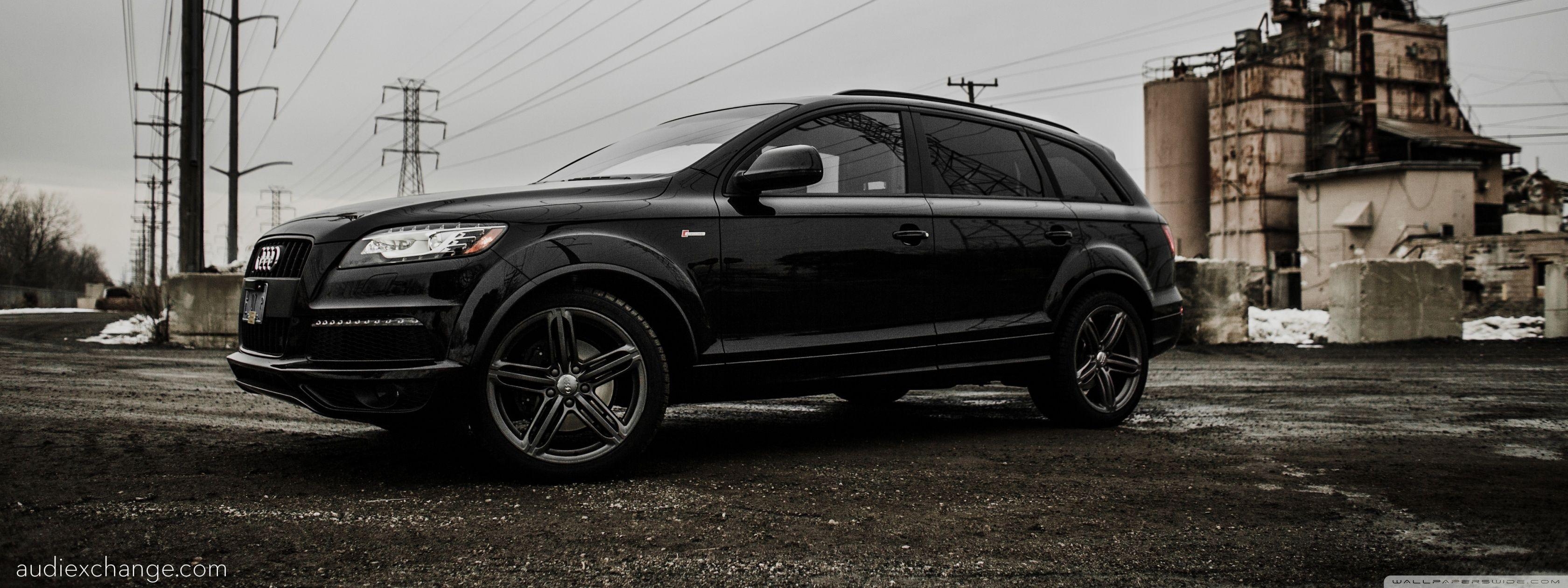 3360x1260 Black 2012 Audi Q7 S Line Exchange Park, IL, Dual Screen