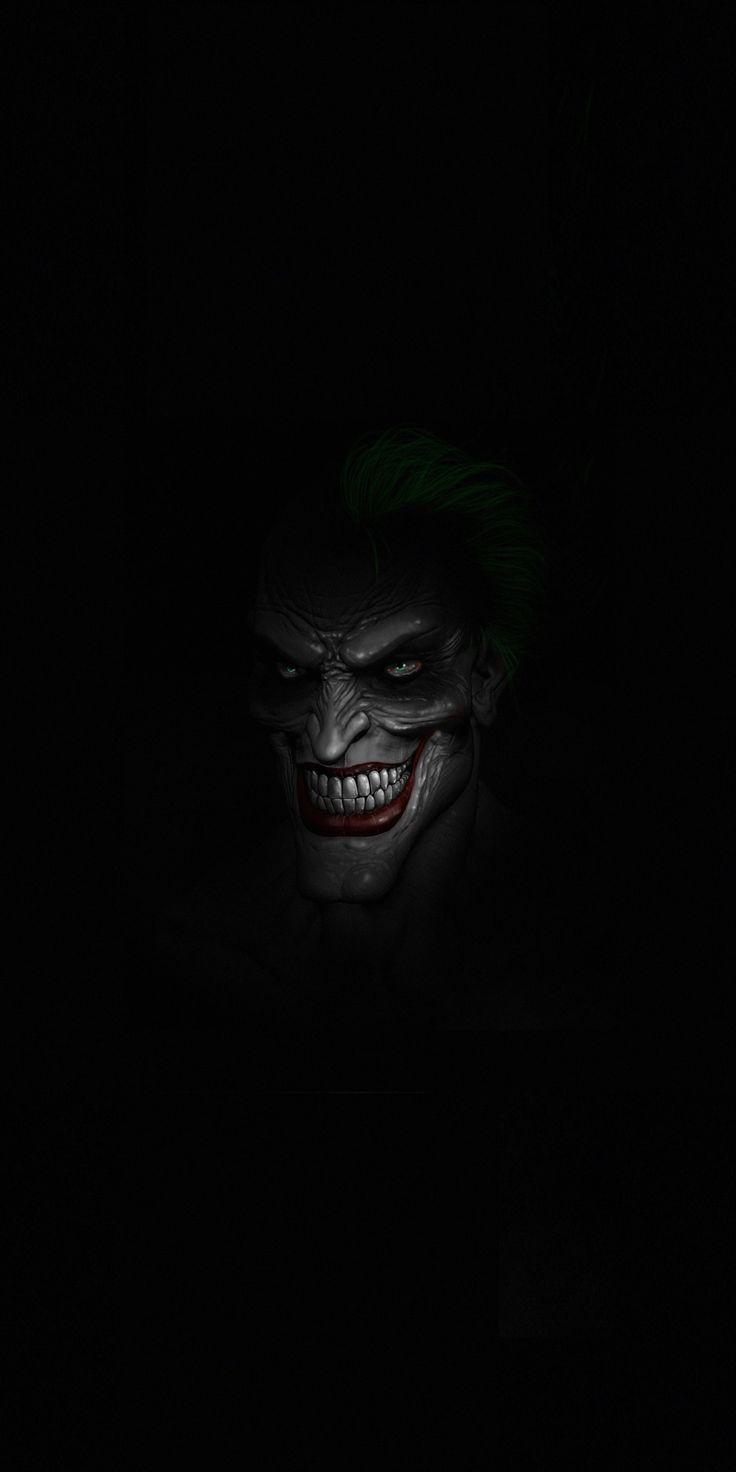 740x1480 Awe Inspiring Wallpaper Joker's Face, Dark, Minimal, 1080x2160, Phone