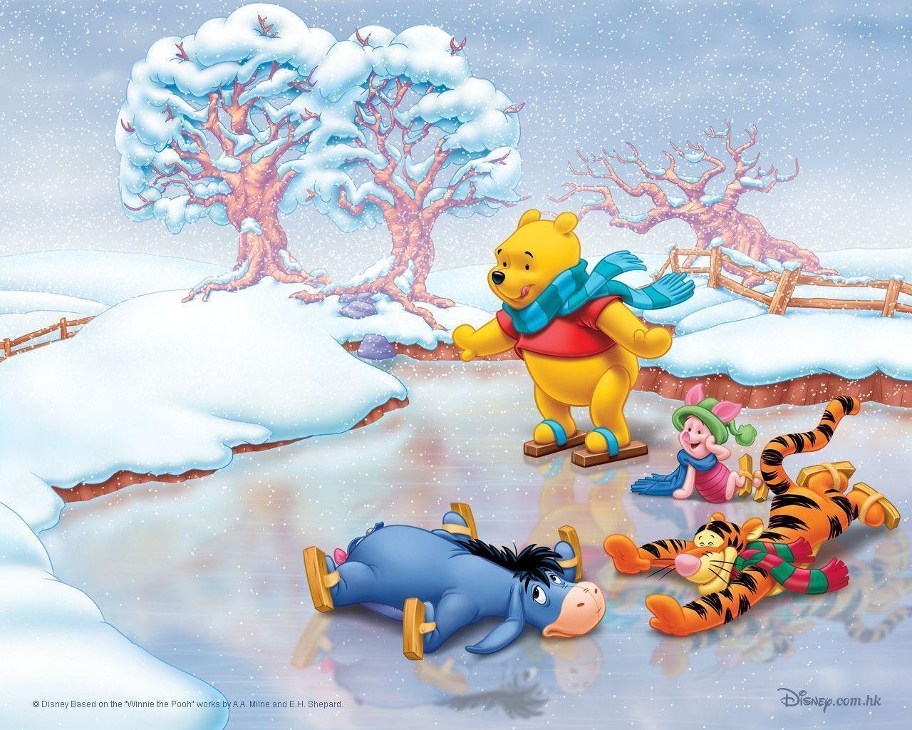 1280x1030 Winnie the Pooh Christmas Wallpaper 2735529, Desktop