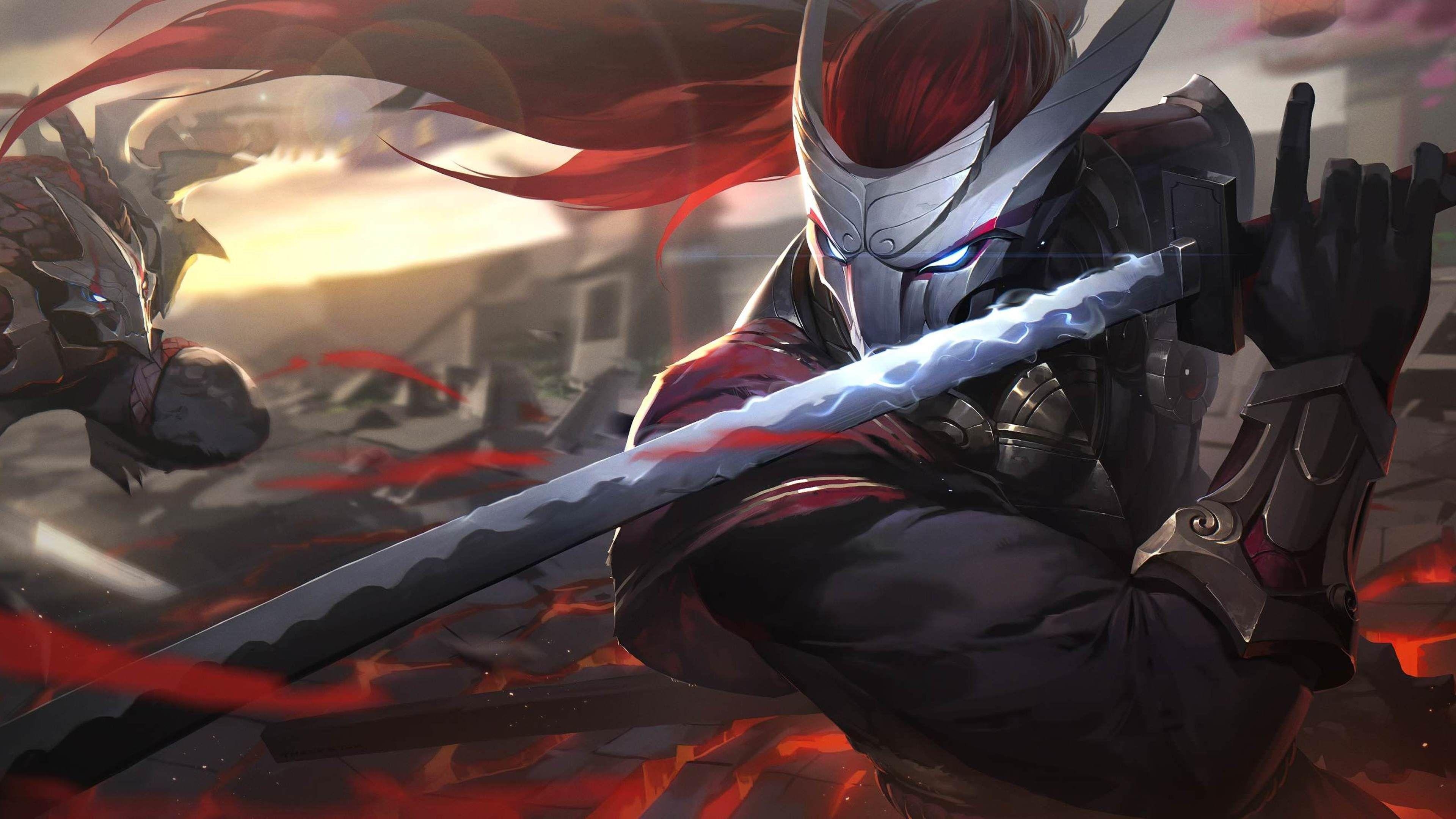 3840x2160 Rengar And Yasuo League Of Legends league of legends wallpaper, hd- wallpaper, games wa. League of legends yasuo, League of legends poster, Lol league of legends, Desktop