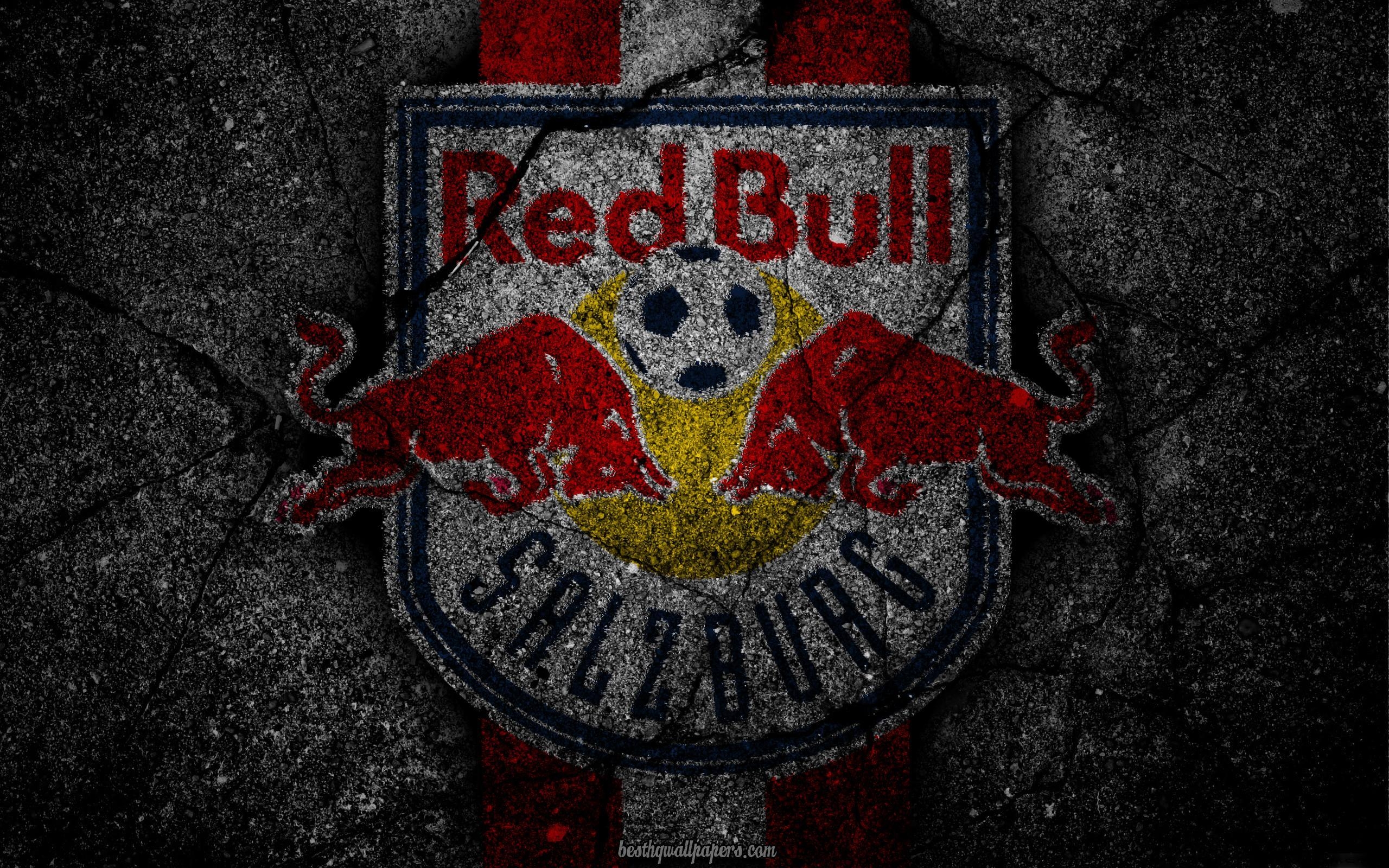 2560x1600 Download wallpaper Salzburg, logo, art, Austrian Bundesliga, soccer, Desktop