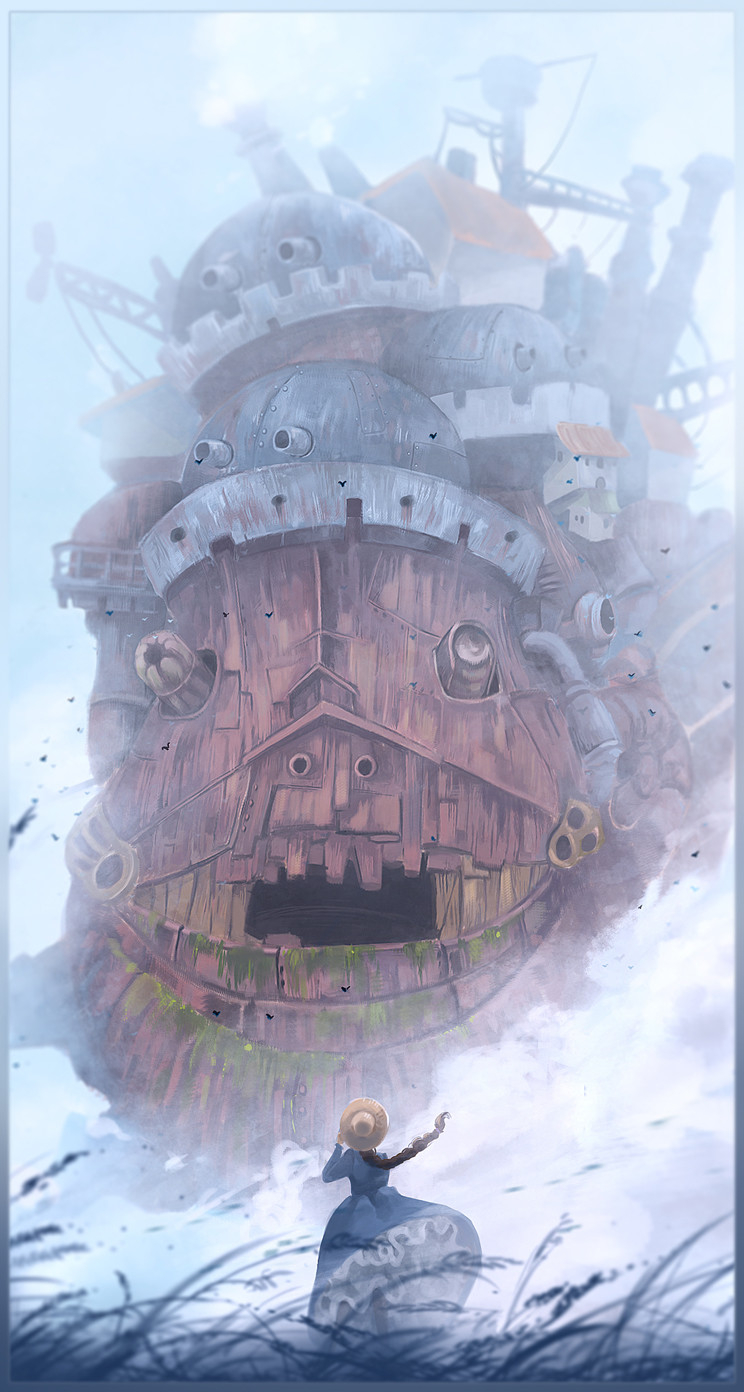 750x1400 Gokupo 101's Moving Castle, Phone