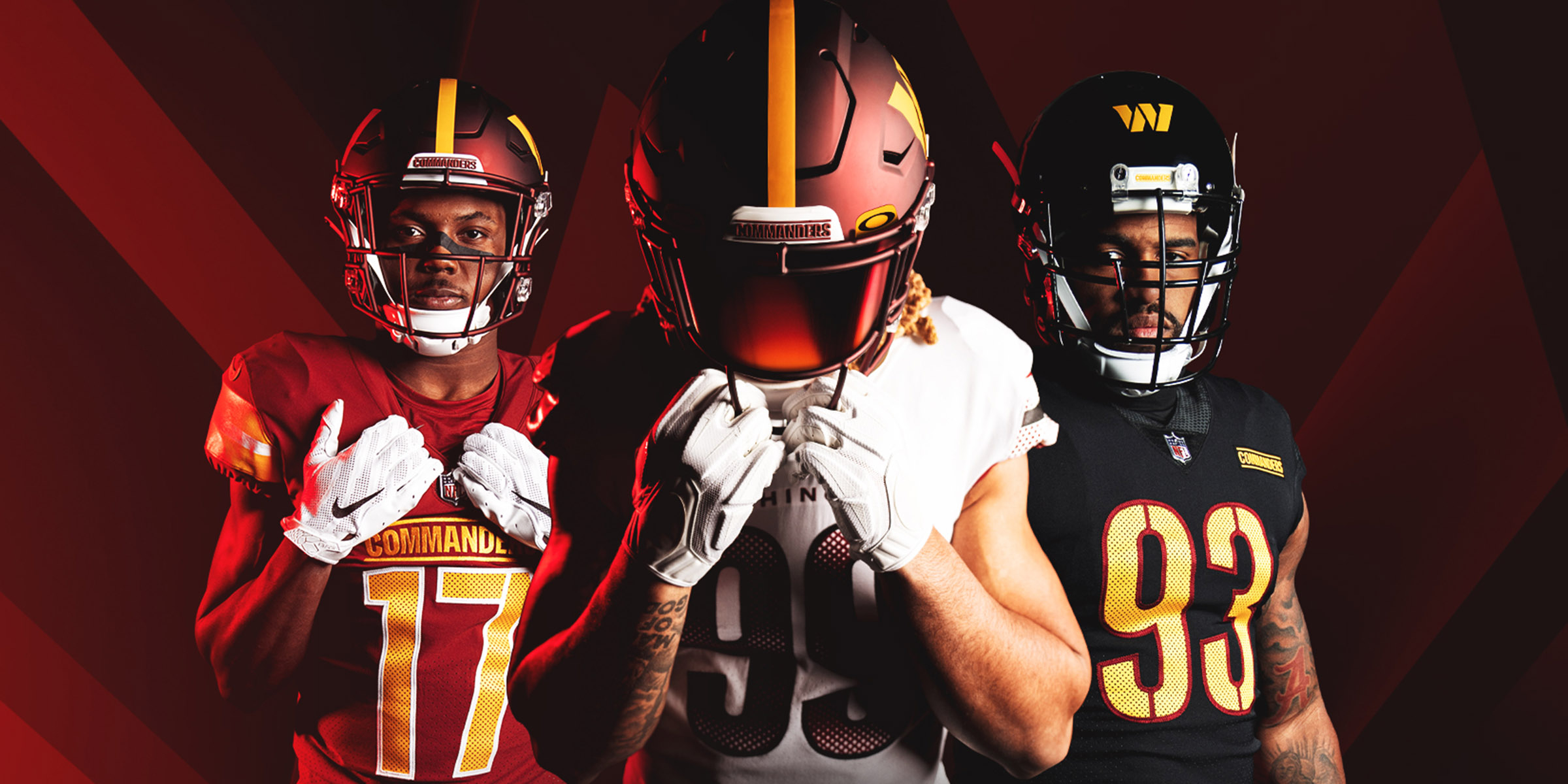 2400x1200 Washington Commanders is The New Name of The Washington Football Team, Dual Screen