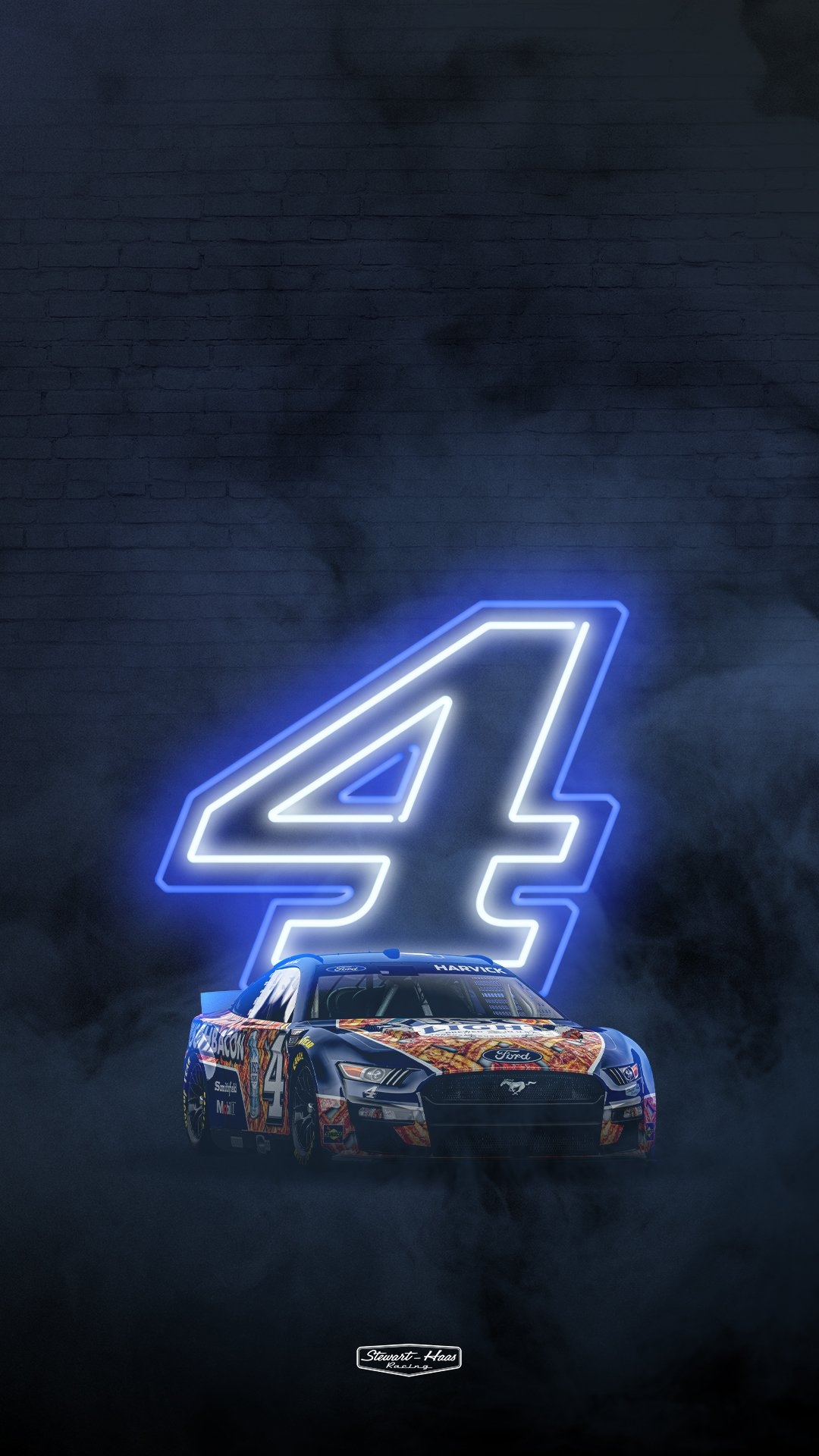 1080x1920 SHR Wallpaper: All Star Schemes Official Stewart Haas Racing Website, Phone