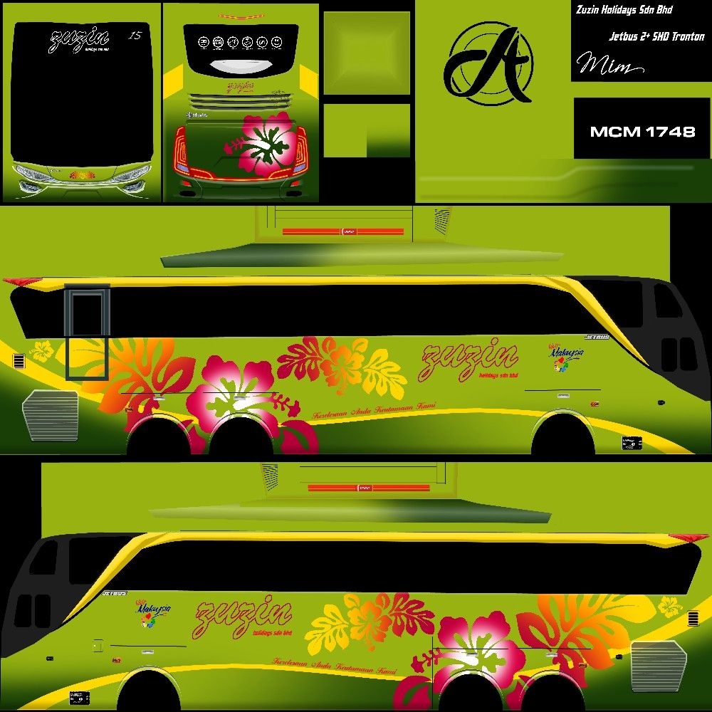 1000x1000 Skin Bus: Sizing Holiday Theme: Tourism Malaysia. Blue bus, School bus games, Bus skin design, Phone