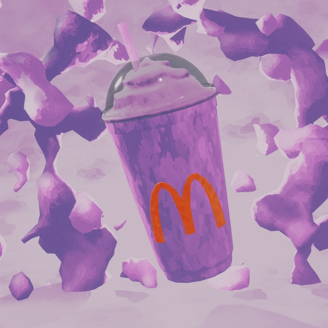 1080x1080 McDonald's Grimace Shake, Phone