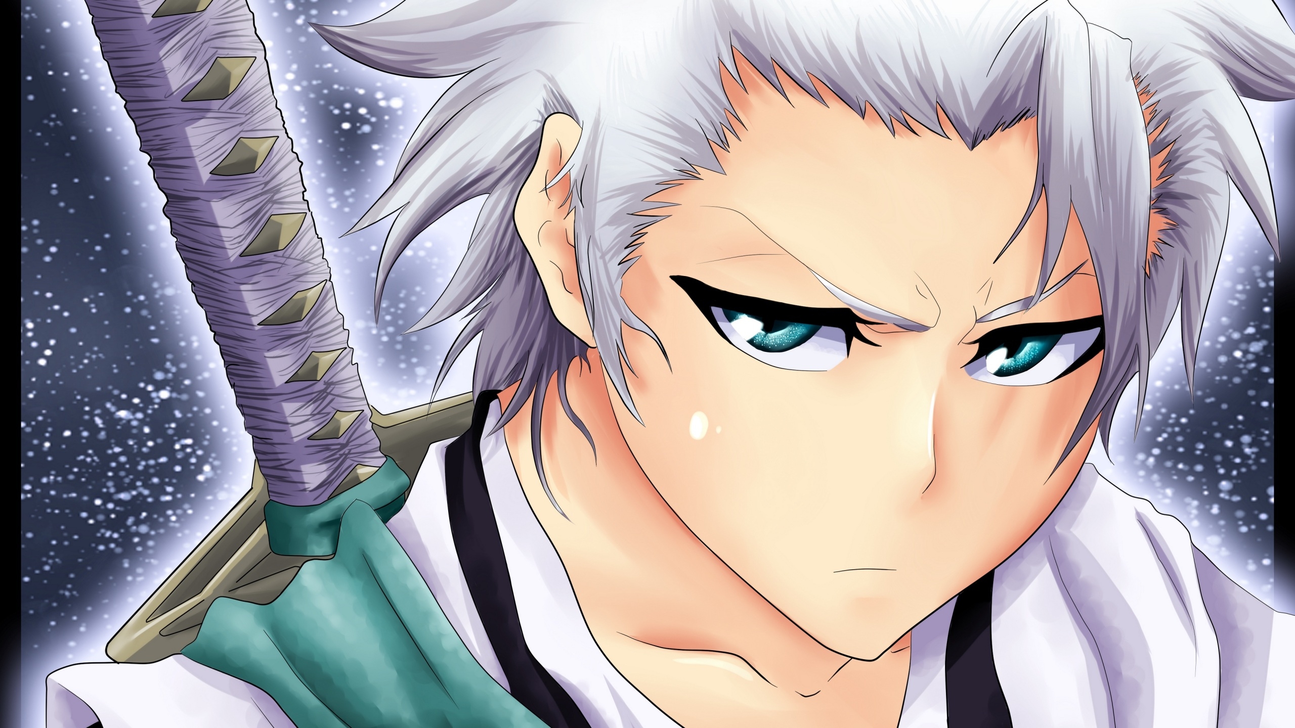 2560x1440 Wallpaper 4k bleach, hitsugaya toushiro, face, anime 4k Wallpaper, Desktop