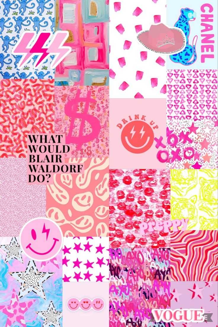 740x1110 Preppy Pink Wallpaper, Phone