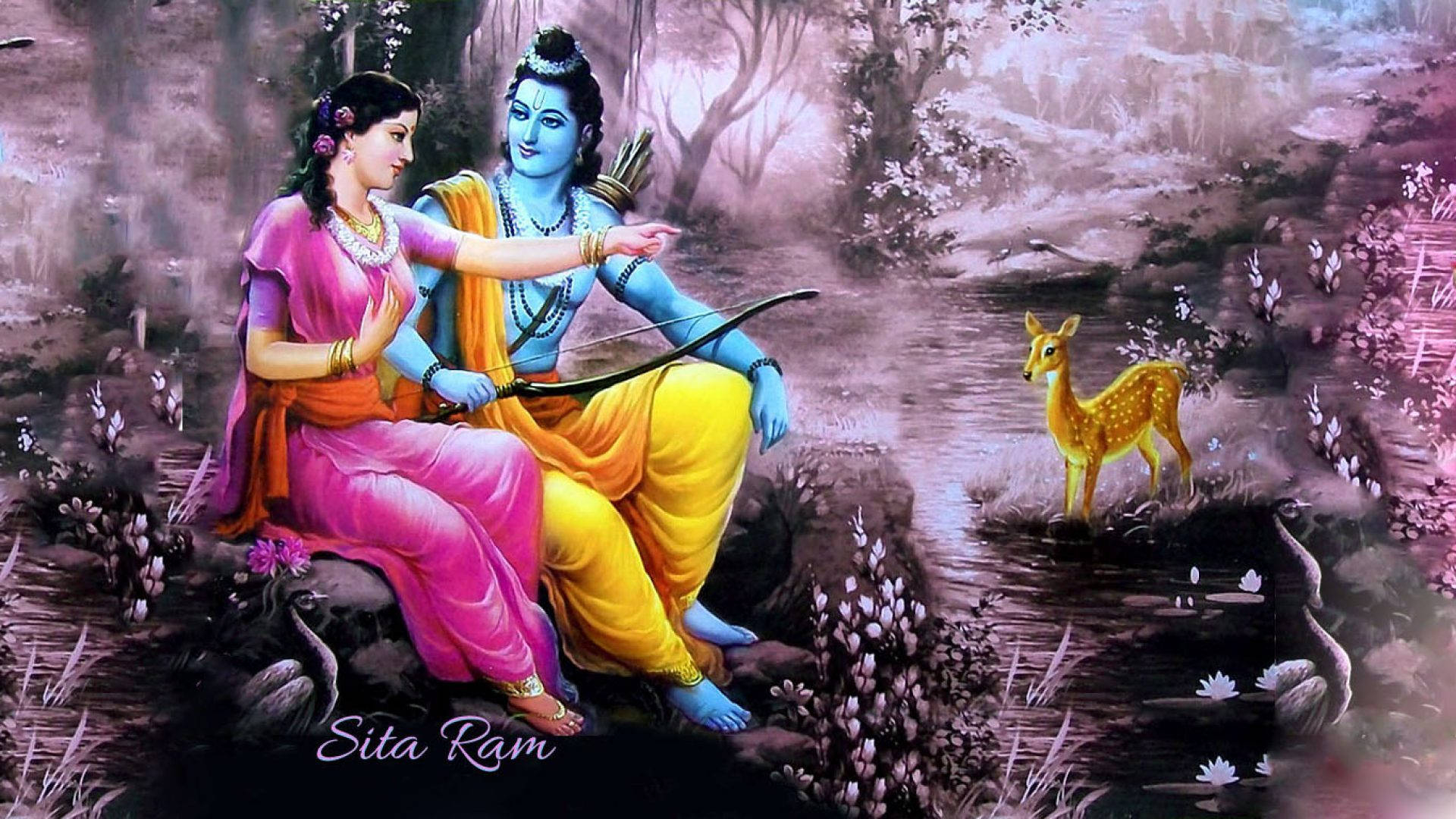 1920x1080 Download Ram Sita At Forest Wallpaper, Desktop