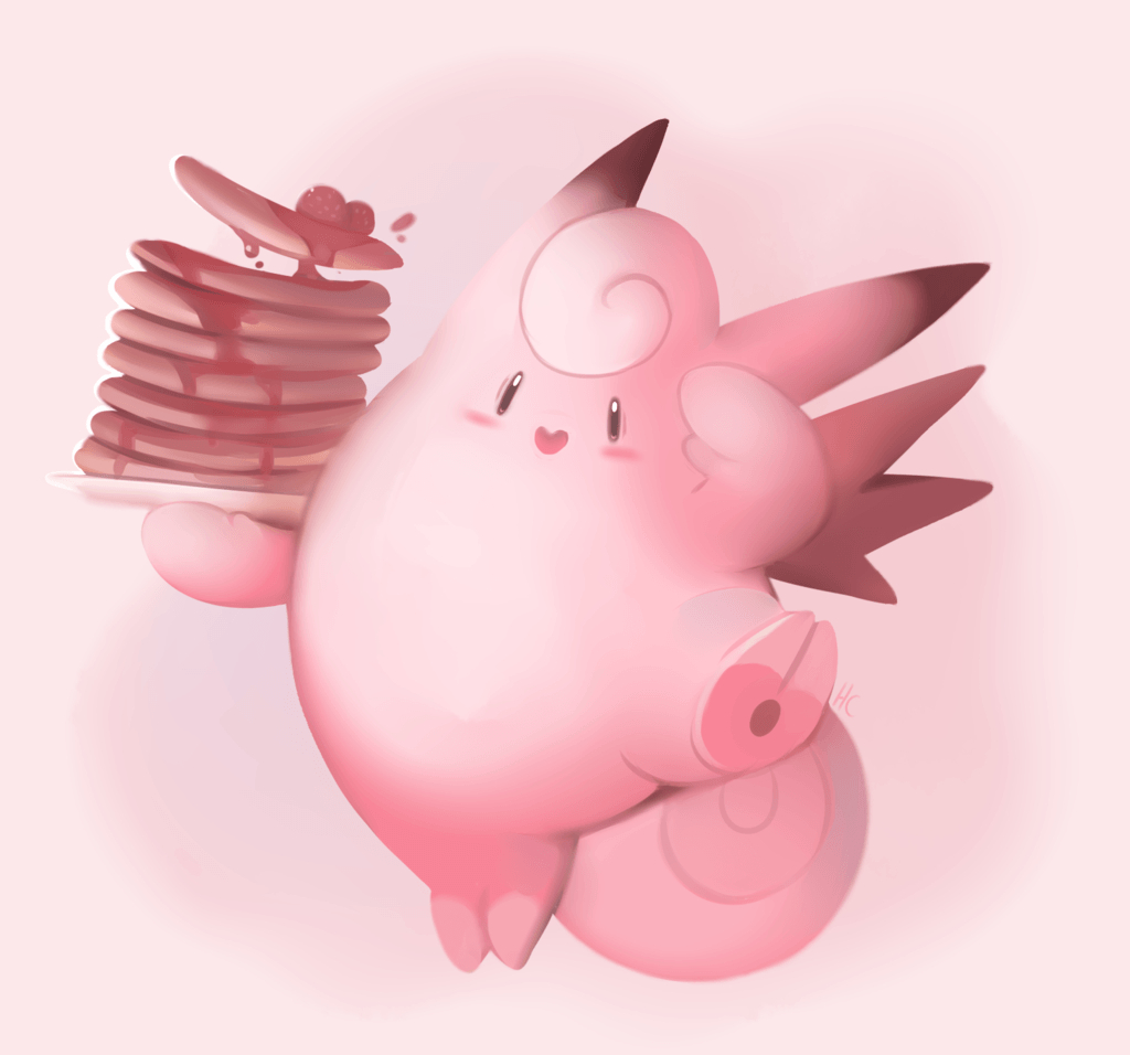 1030x960 Clefable With Pancakes, Desktop