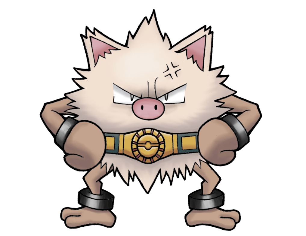 1020x790 Ash's Primeape (color), Desktop