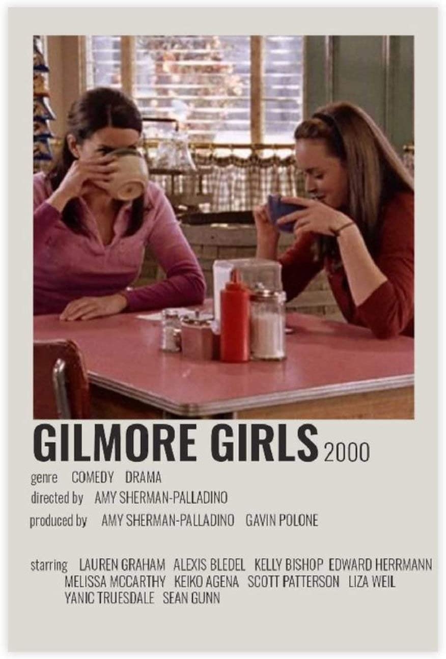 880x1300 TV Series Gilmore Girls 90s Vintage Posters For Room Aesthetic Canvas Poster Wall Art Decor Print Picture Paintings For Living Room Bedroom Decoration 12—18inch(30—45cm) Unframe Style1, Phone