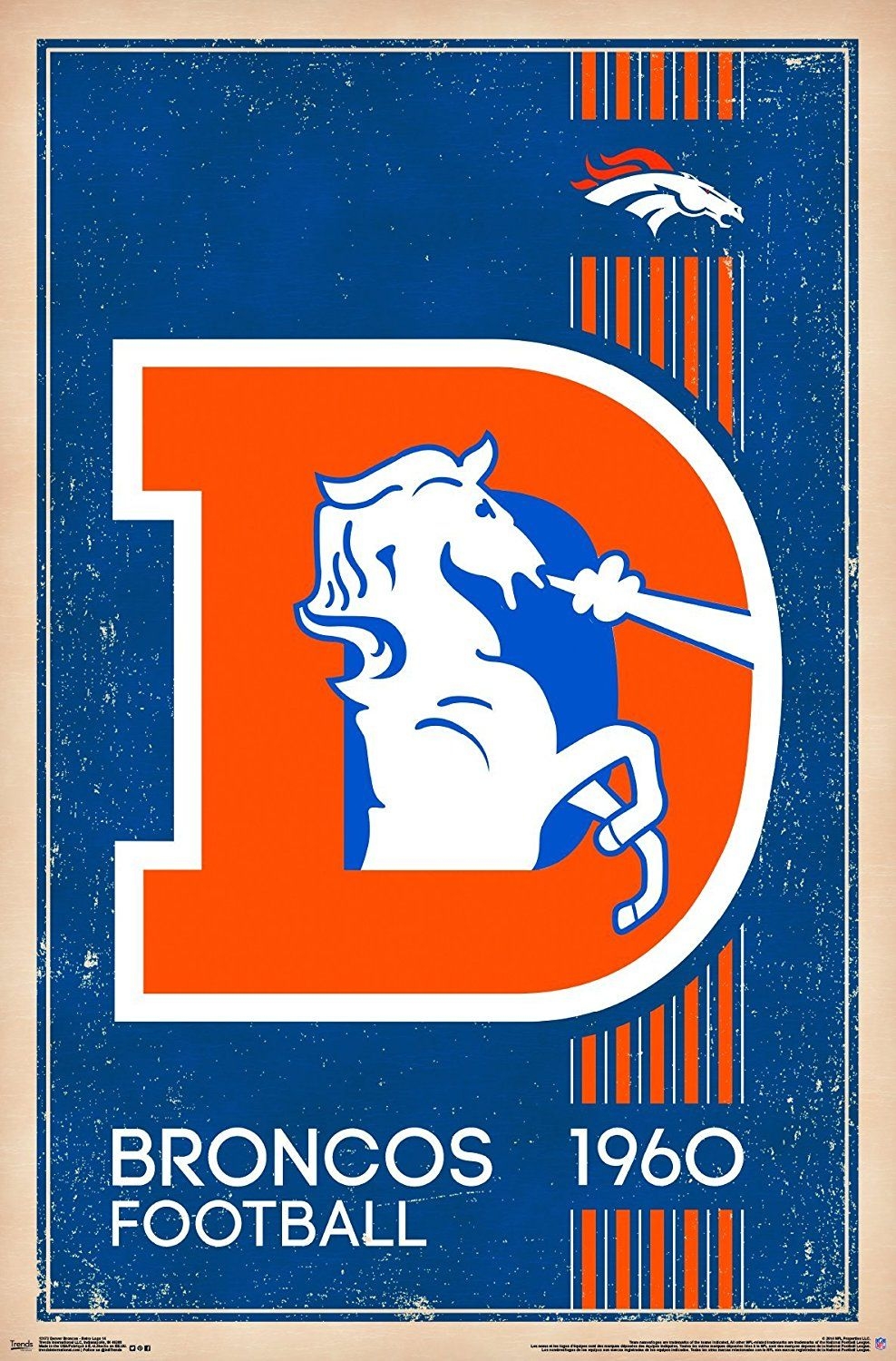 990x1500 denver broncos logo Trends international denver broncos retro logo wall jpg, Phone