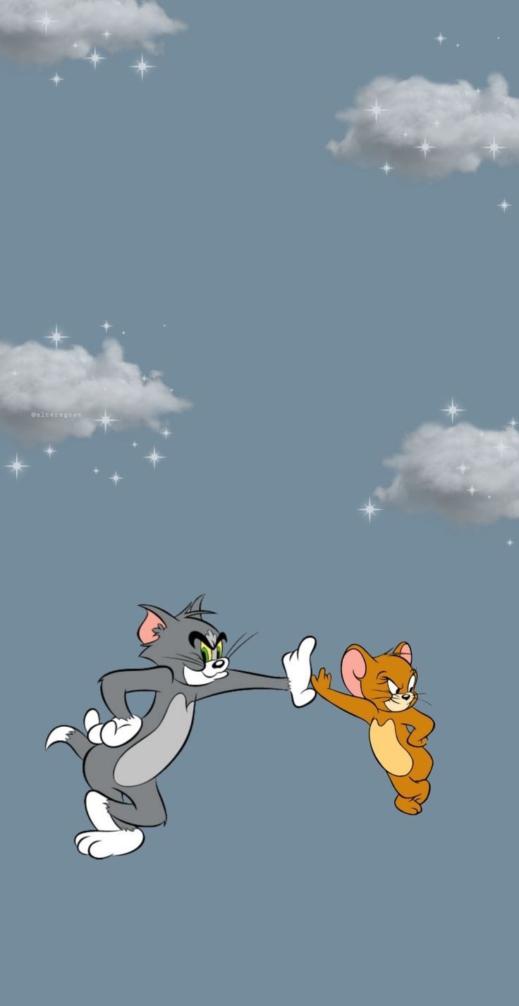 740x1430 Tom and jerry wallpaper, Looney tunes, Phone