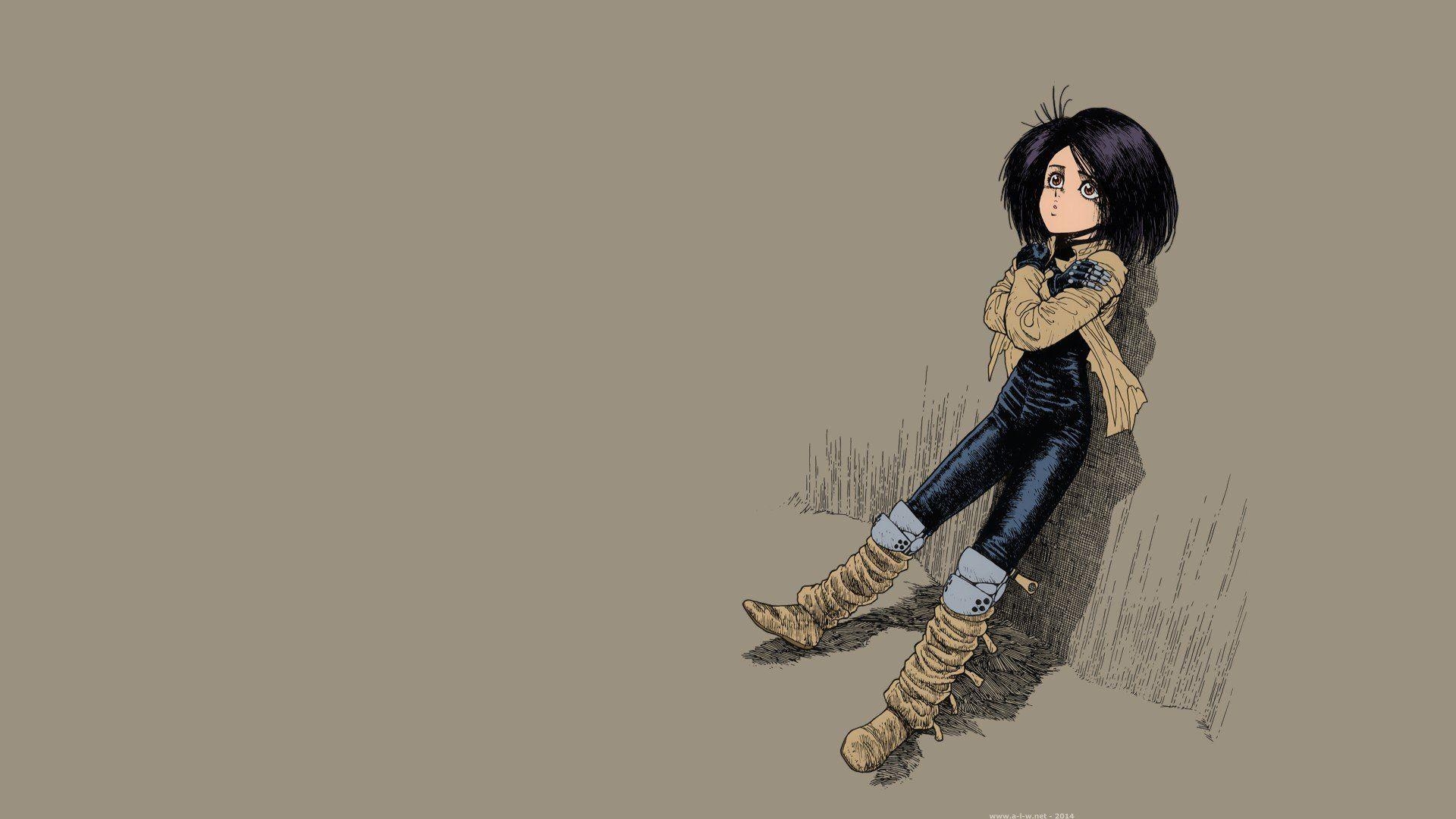 1920x1080 Alita, Cyborg, Battle Angel Alita, GUNNM, Gally, Short hair, Manga, Desktop