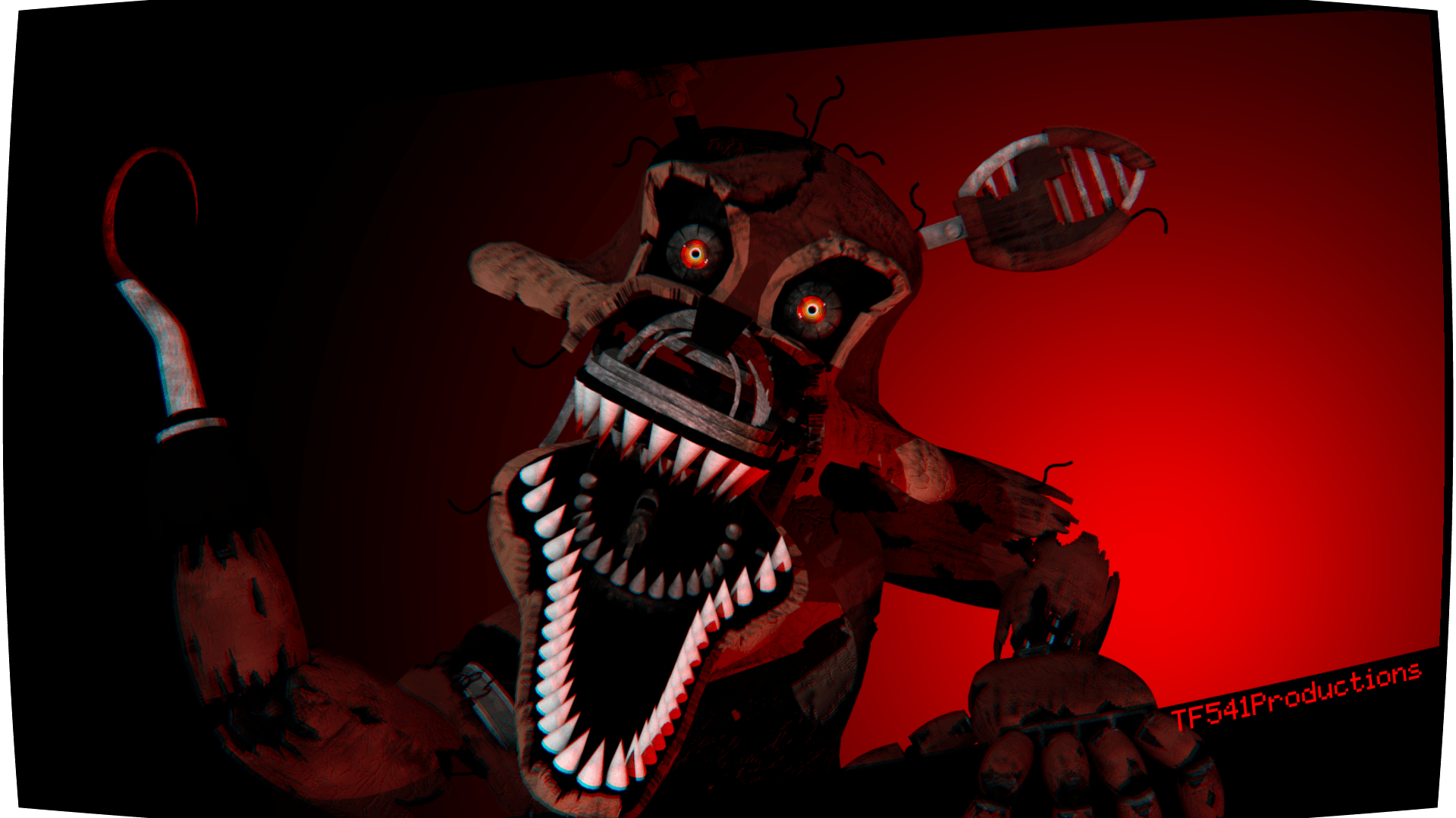 1920x1080 Made a simple Nightmare Foxy Wallpaper. Model By: HectorMKG, Desktop