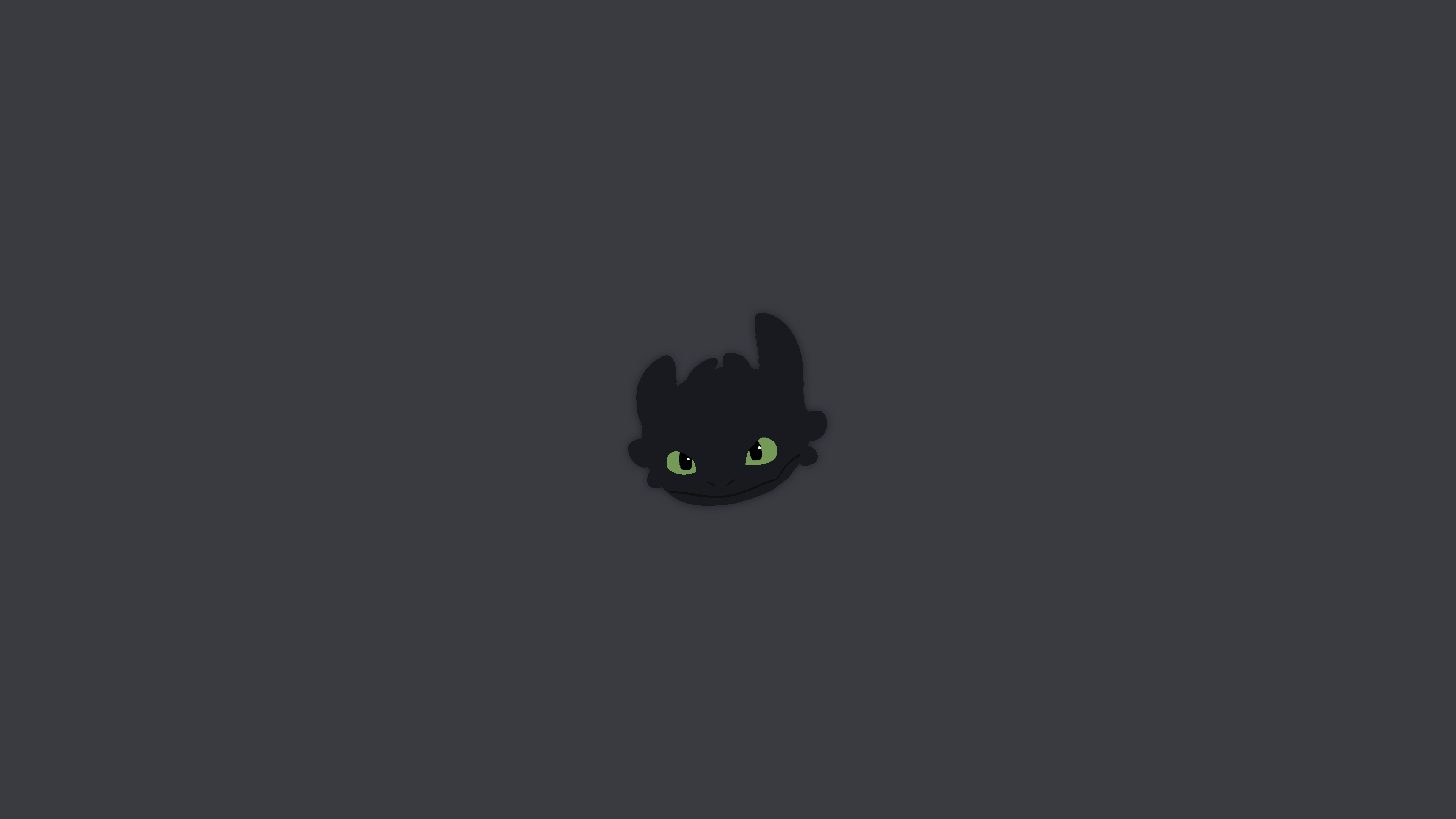 3840x2160 I made a simple 4K Wallpaper of Toothless, Desktop