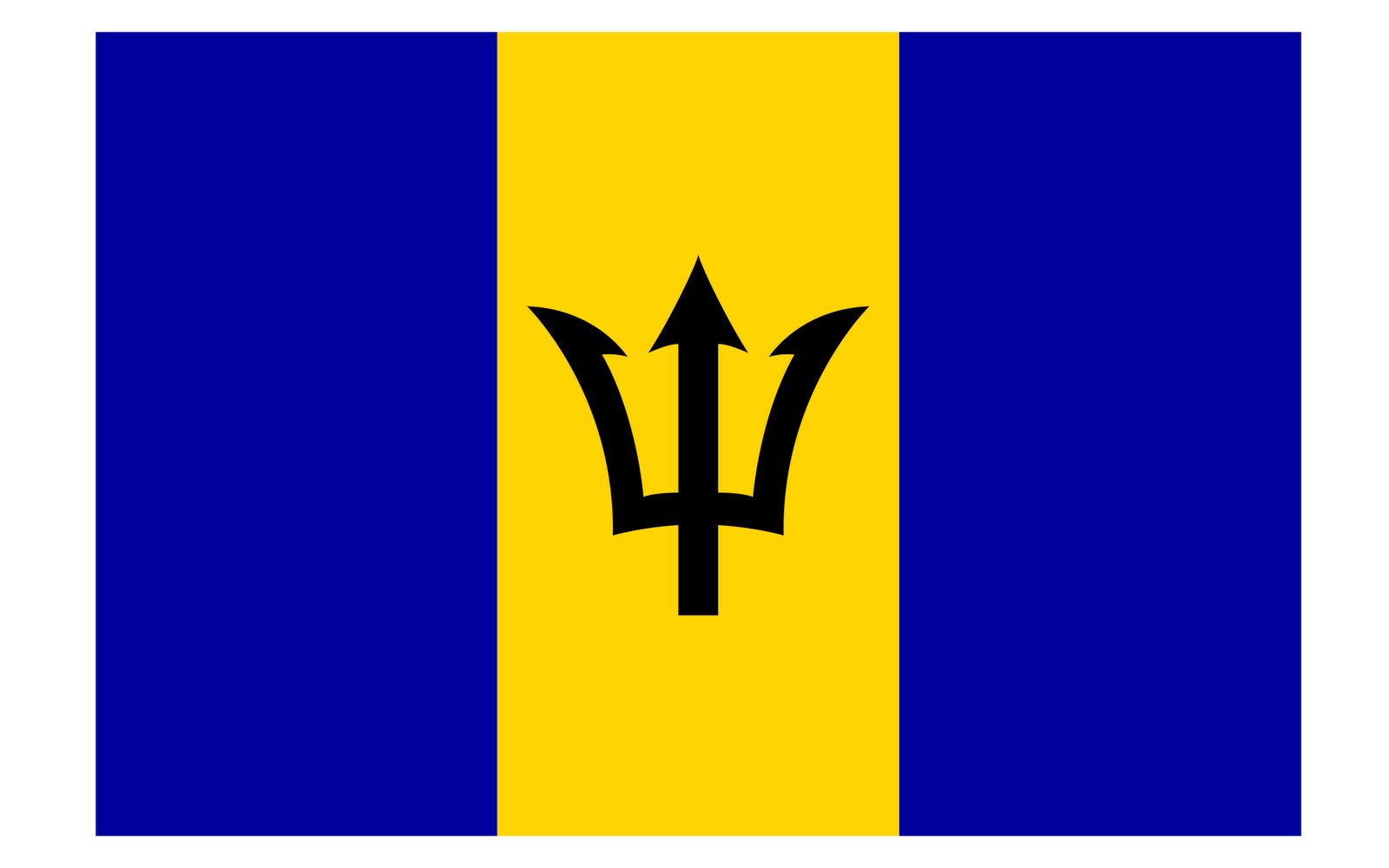 1600x1000 Flag Barbados Wallpaper, Desktop