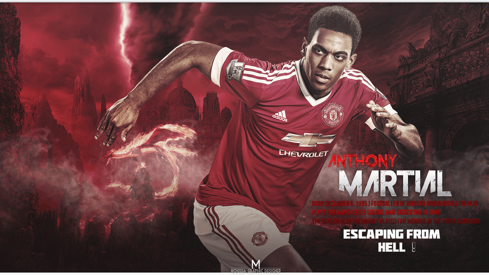 1600x900 Anthony Martial HD Image, Desktop