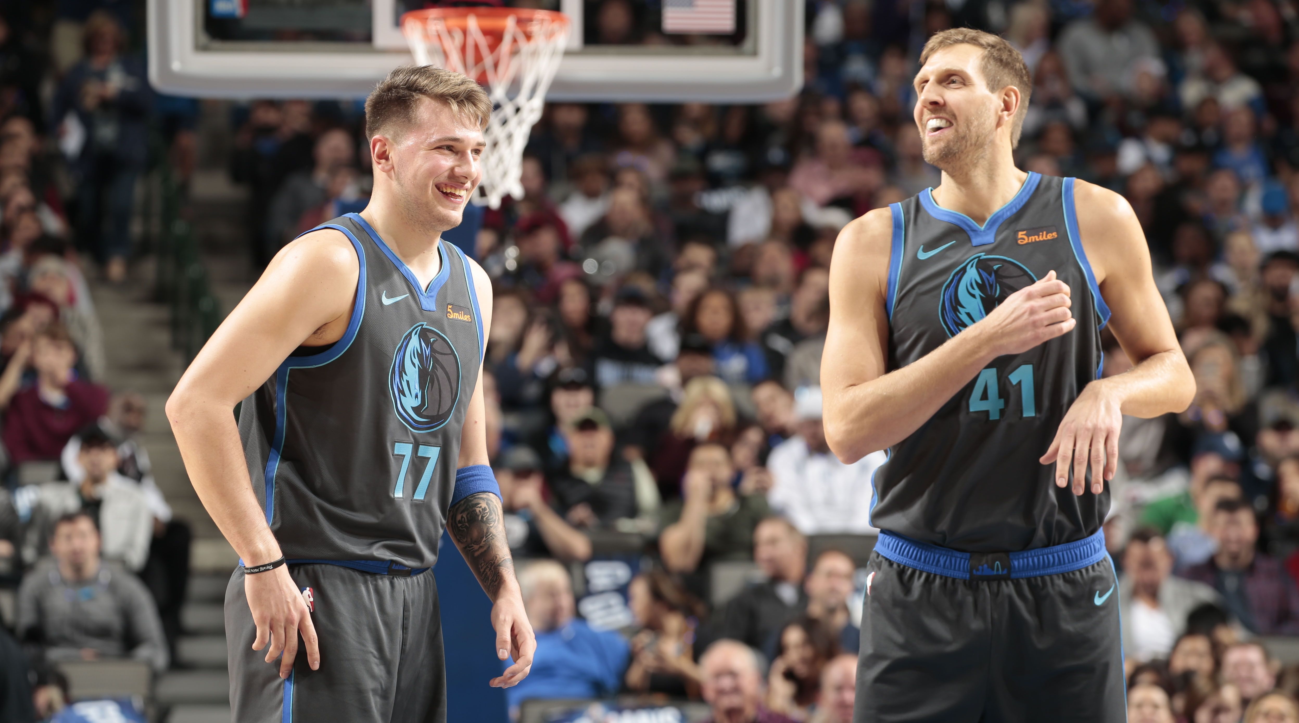 5000x2780 Luka Doncic Dirk Nowitzki Vs Kings HD Wallpaper, Desktop