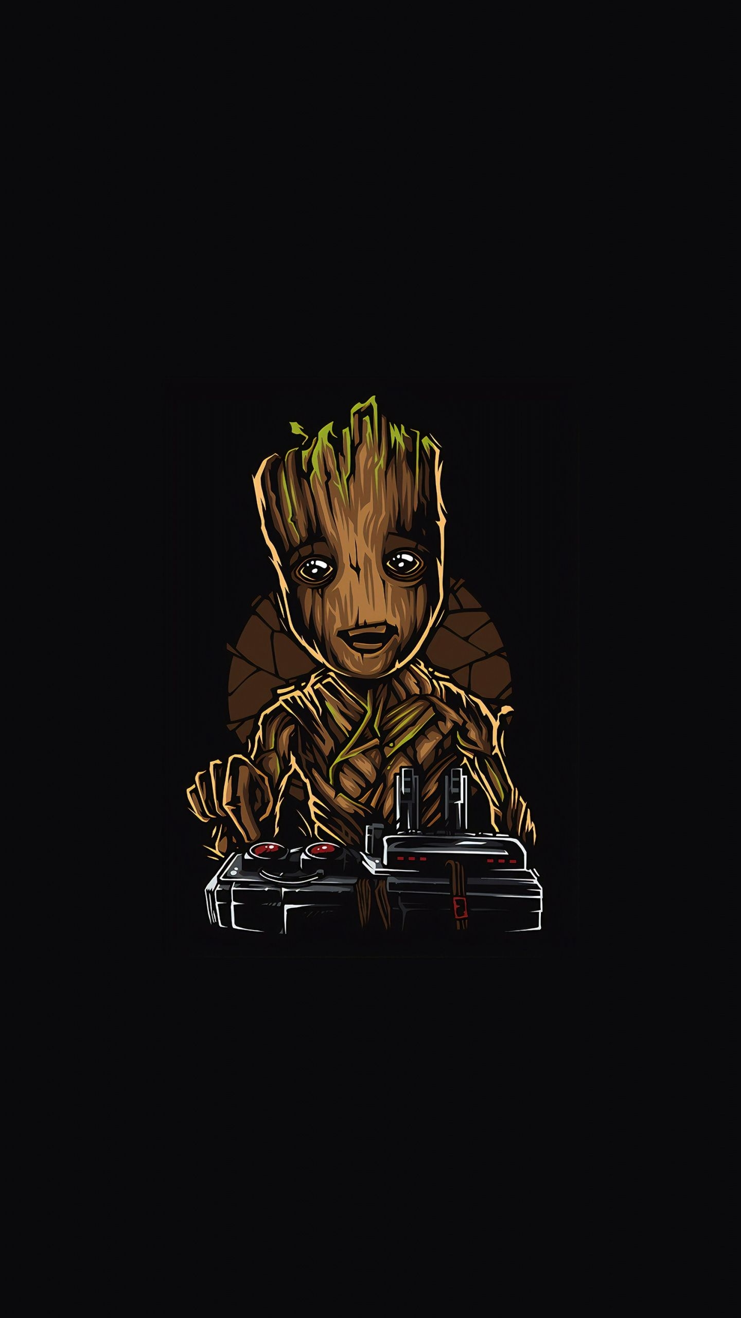 1440x2560 Download Cute, Baby Groot, Guardian, art wallpaper, 1440x QHD, Phone