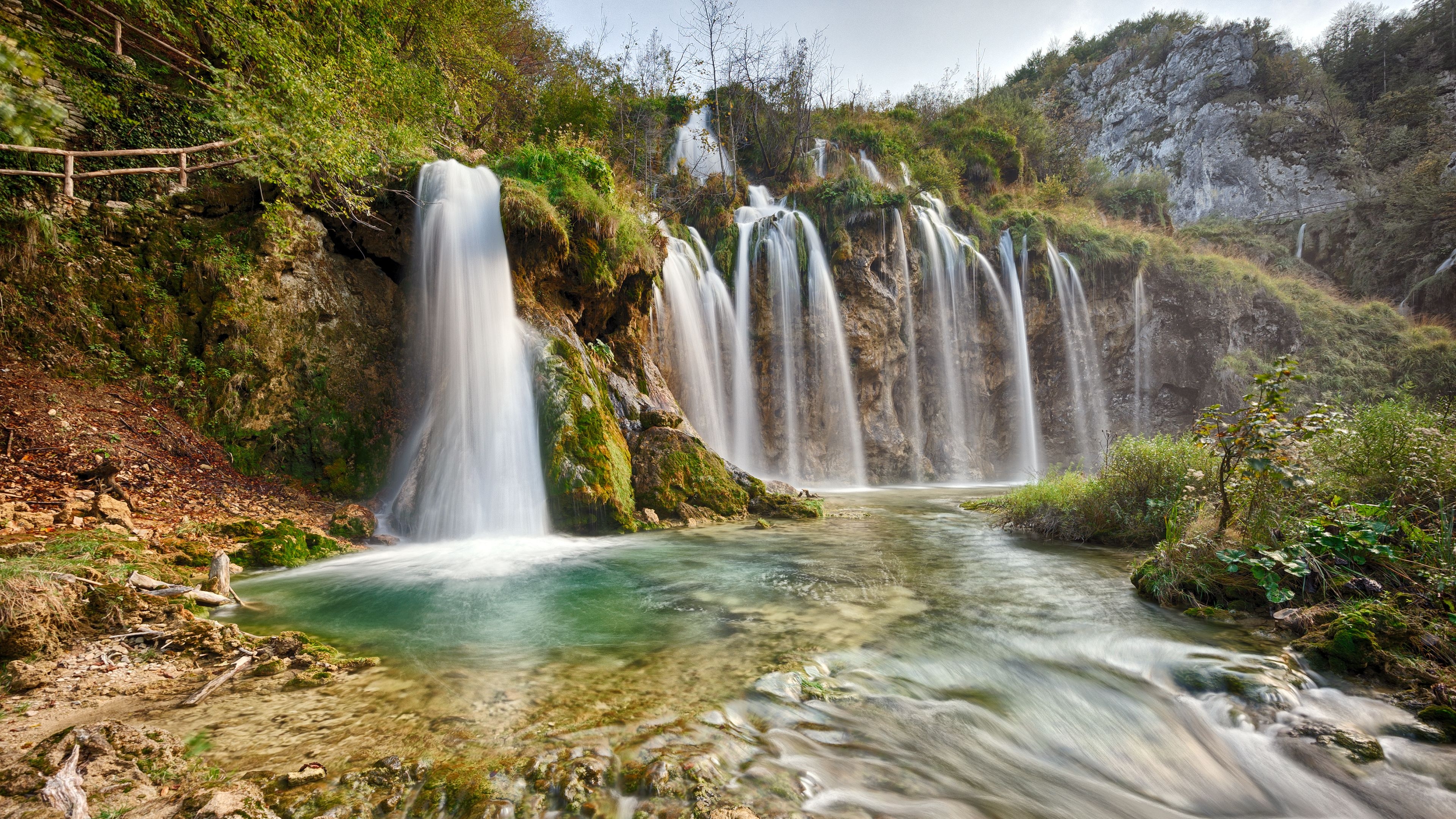 3840x2160 Nature Landscapes Plitvice Lakes National Park Water Waterfalls, Desktop