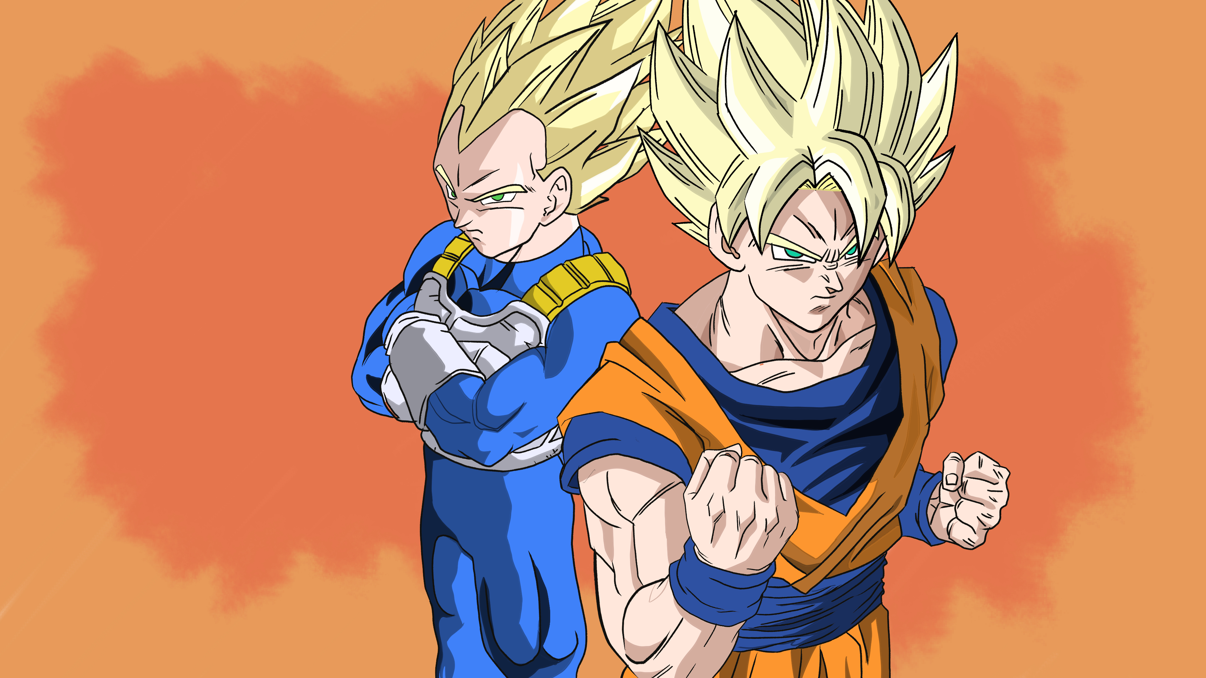 3840x2160 Goku Duo 4k Ultra HD Wallpaper, Desktop