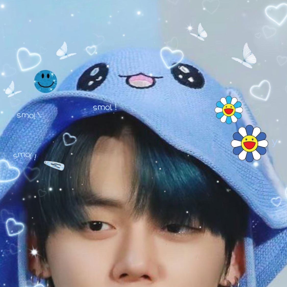 1130x1130 Blue TXT Yeonjun pfp. Txt, Blue, Kpop, Phone