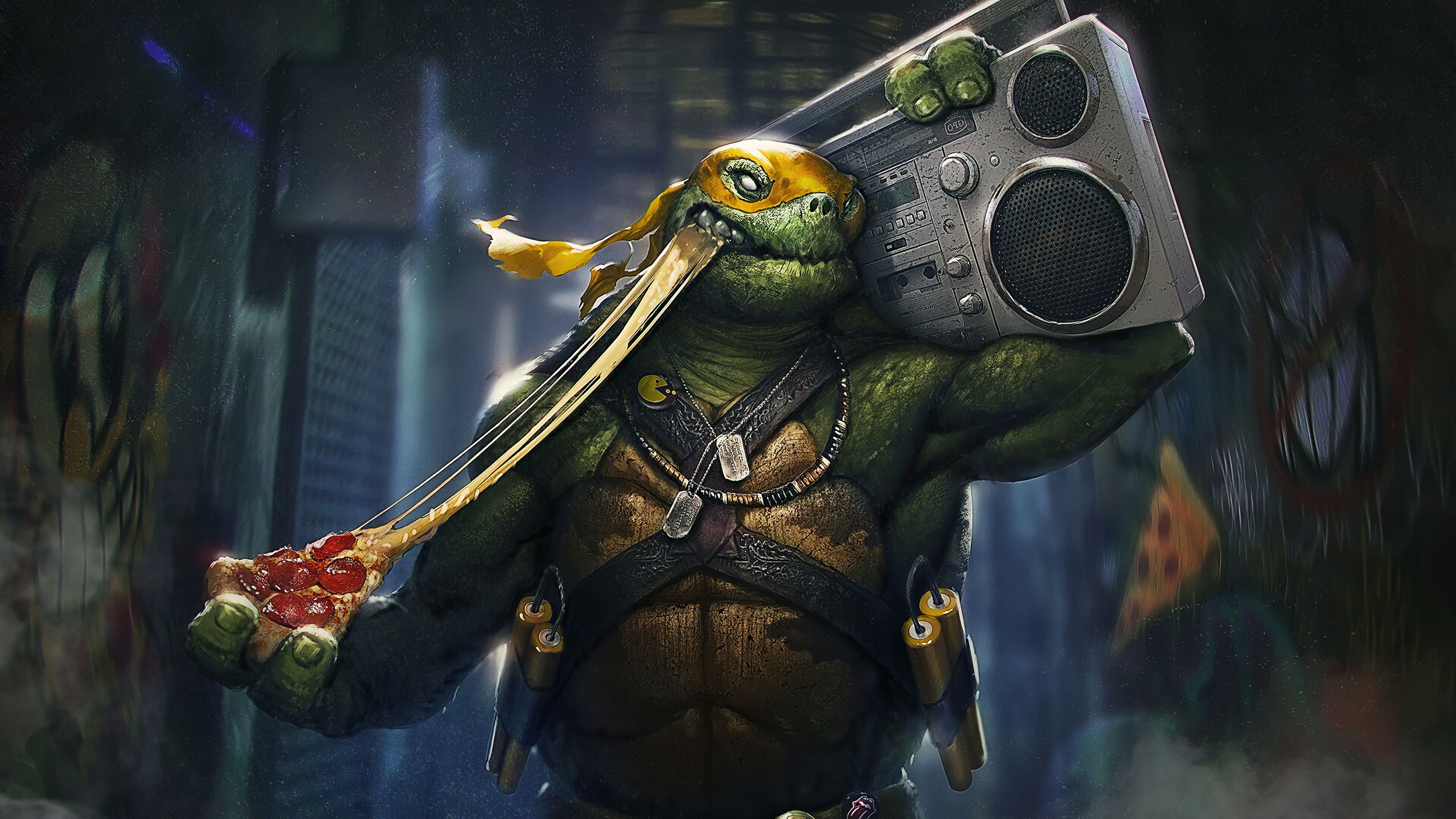 3840x2160 TMNT Mikey 4k, HD Superheroes, 4k Wallpaper, Image, Background, Photo and Picture, Desktop