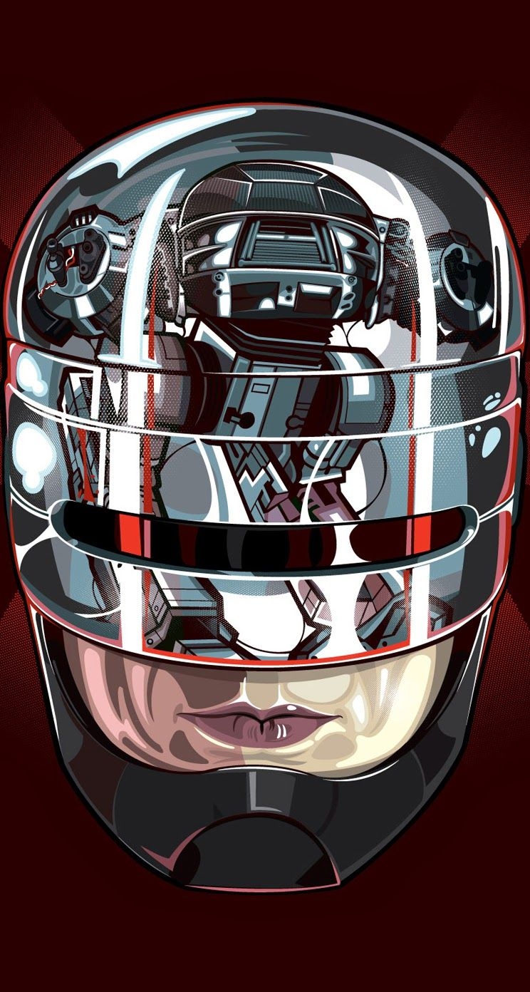 750x1400 IPhone Retina #Wallpaper For IPhone 5 5C 5S 6 6Plus: RoboCop, Phone