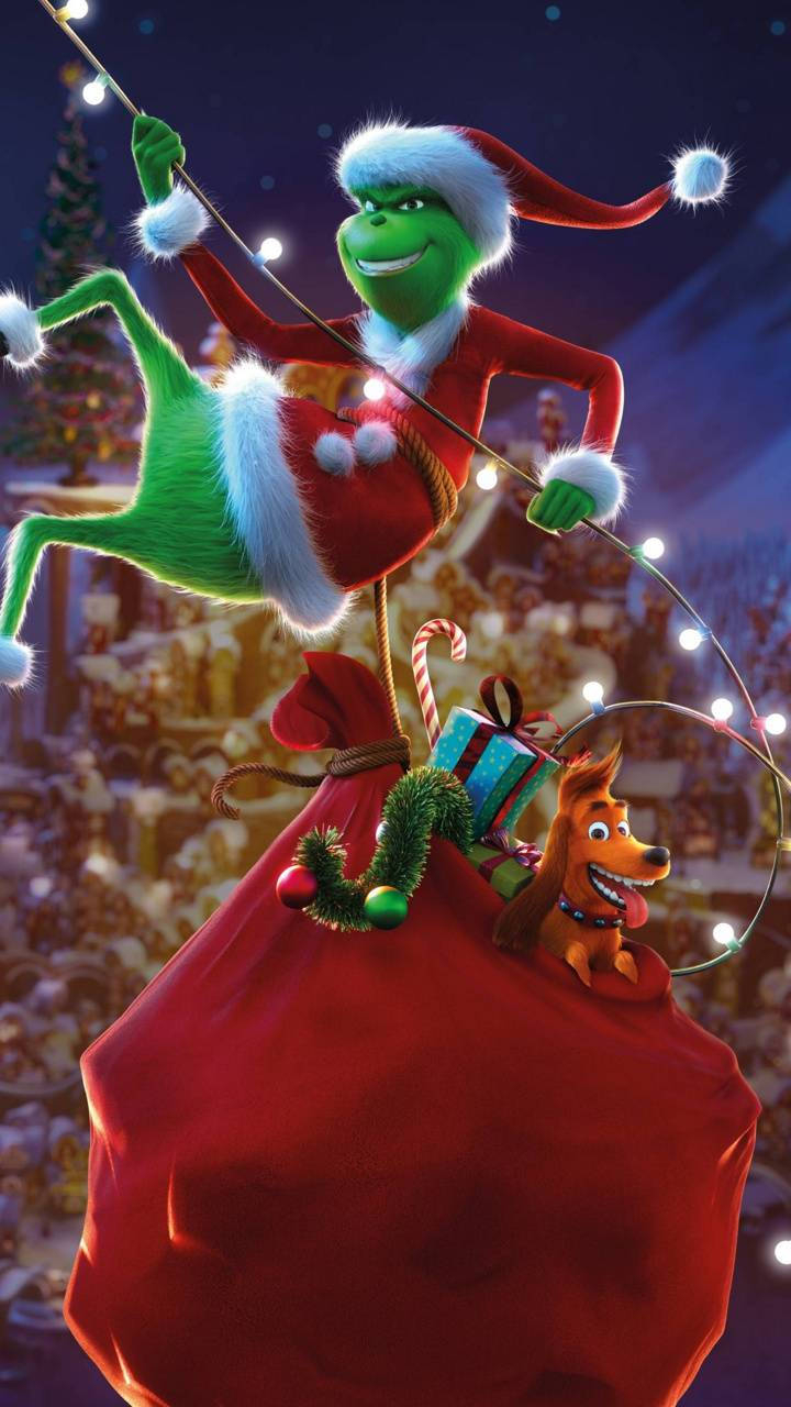 720x1280 Download Disney Christmas iPhone Of Stealing Grinch Wallpaper, Phone