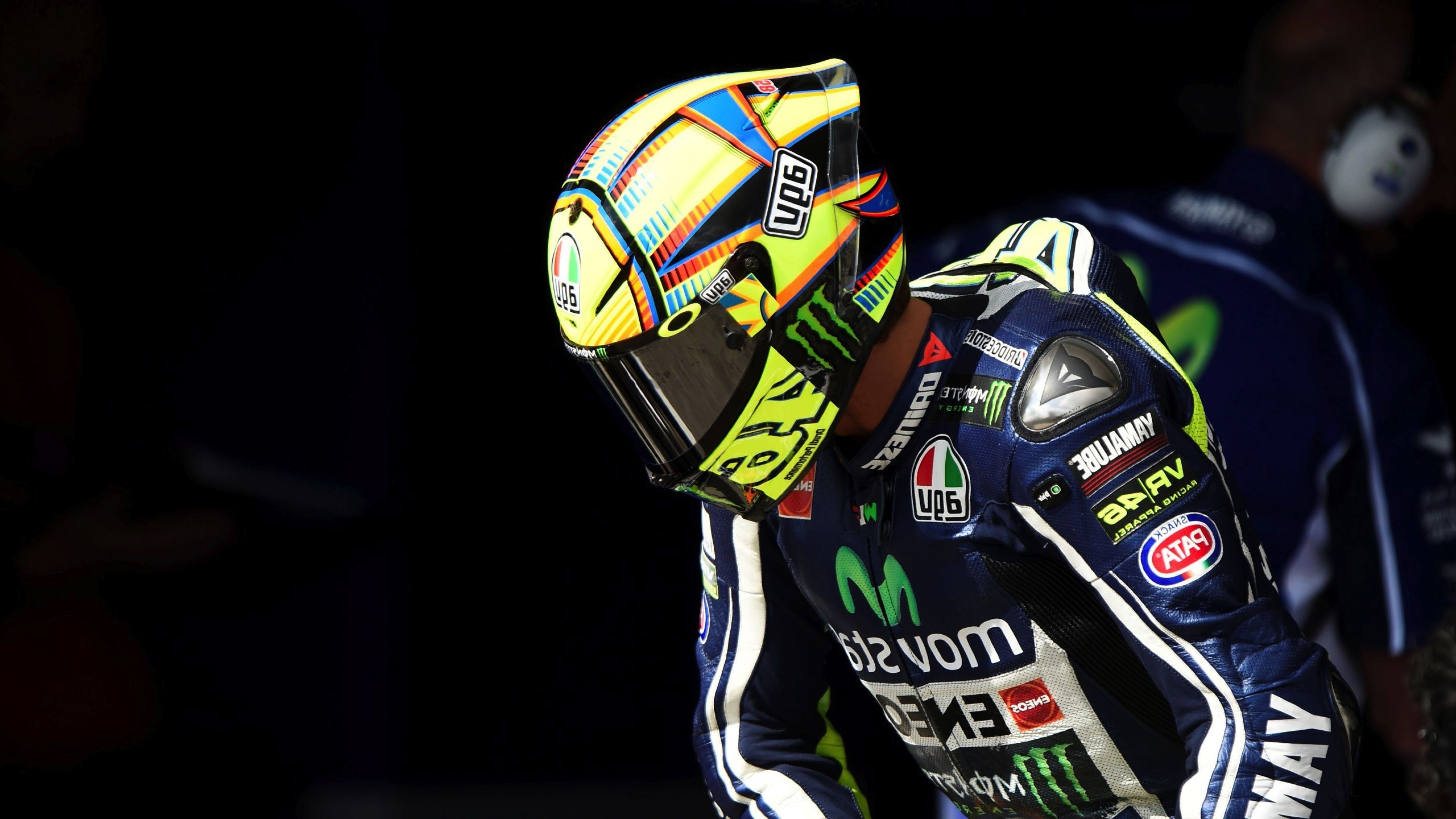 3840x2160 Wallpaper 4k Valentino Rossi Helmet 2016 bikes wallpaper, helmet wallpaper, racing wallpaper, valentino rossi wallpaper, Desktop