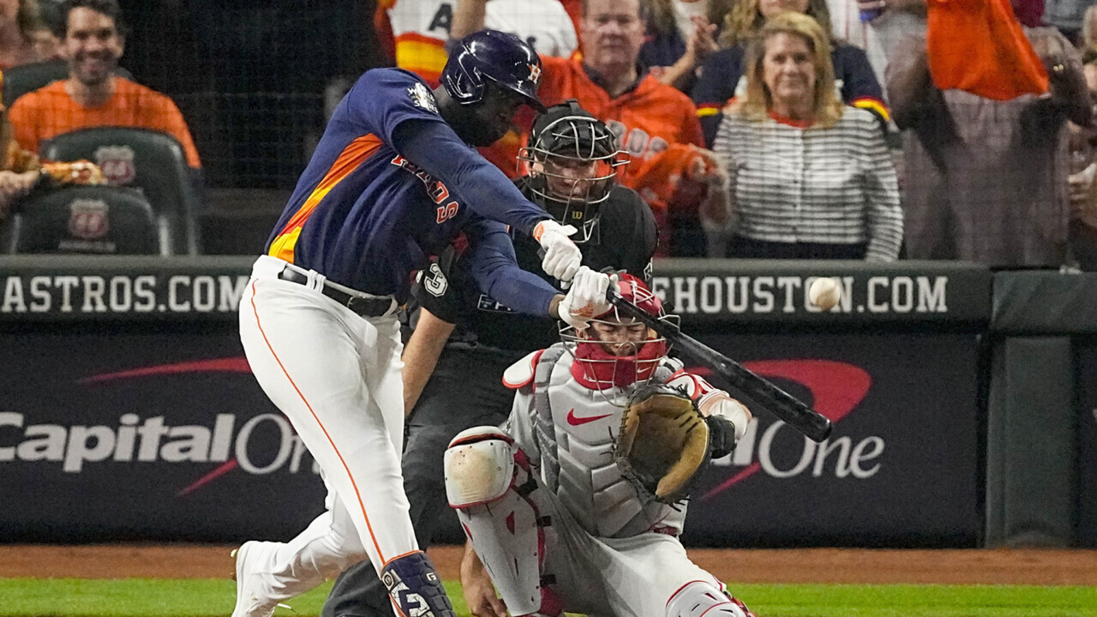 1600x900 2022 World Series: Longtime Astros fan catches Yordan Alvarez Game 6 moonshot, Desktop