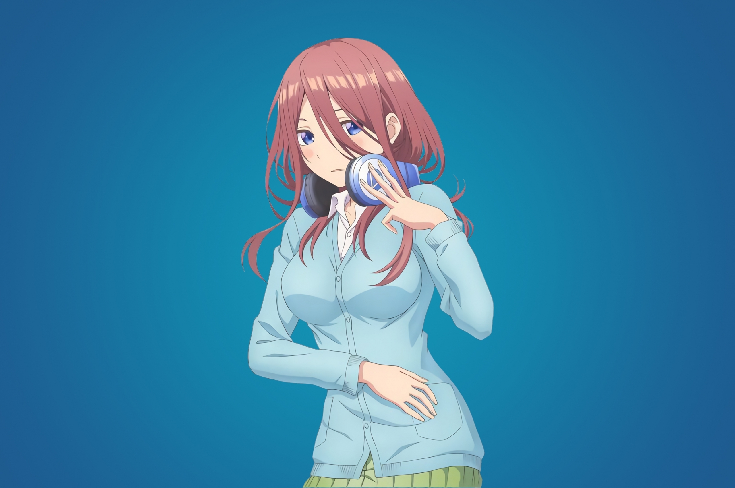 2560x1700 Wallpaper Headphones, Miku Nakano, 5 Toubun No Hanayome:5120x2160, Desktop